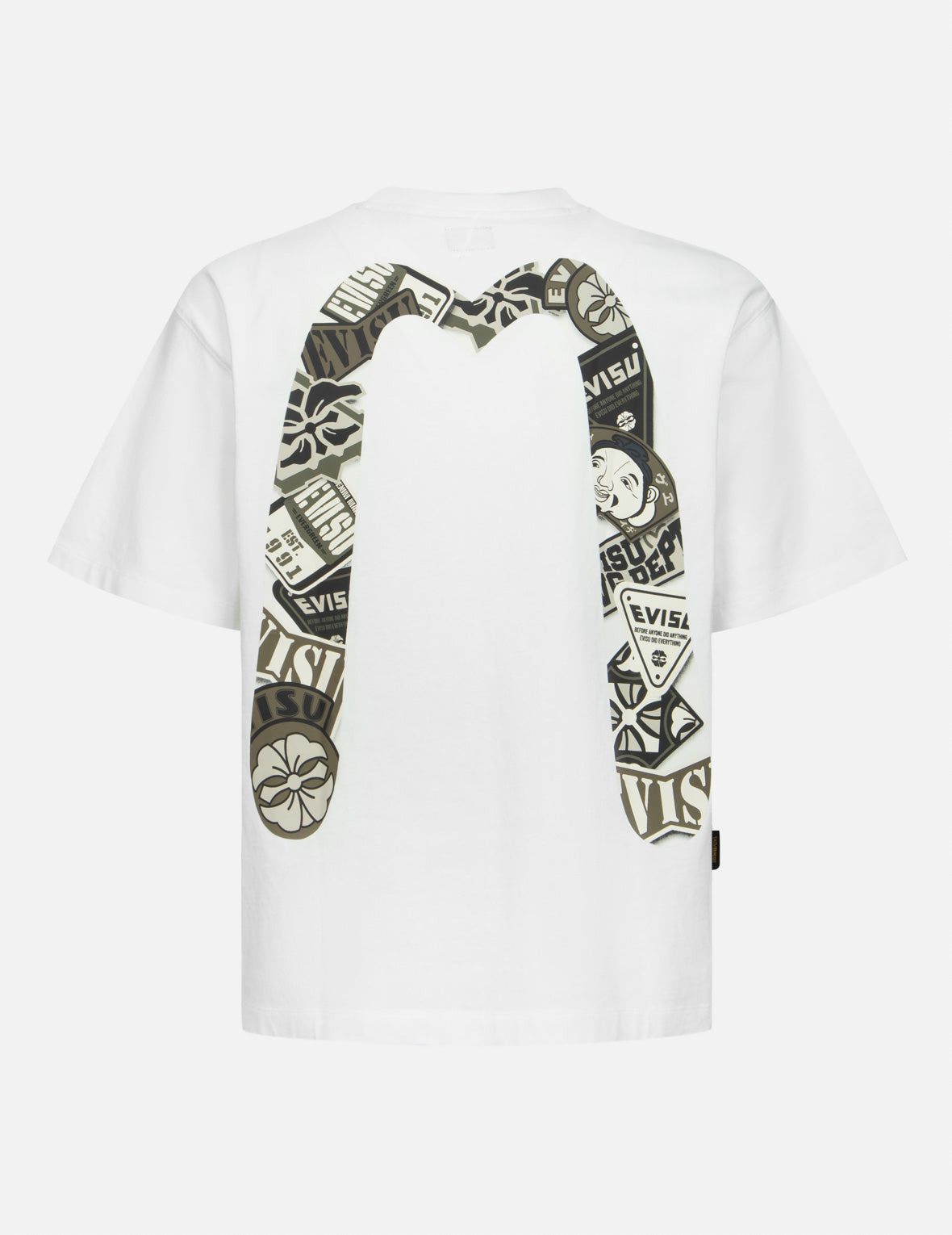 SEAGULL AND STACKED BADGE PRINT DAICOCK RELAX FIT T-SHIRT - 1