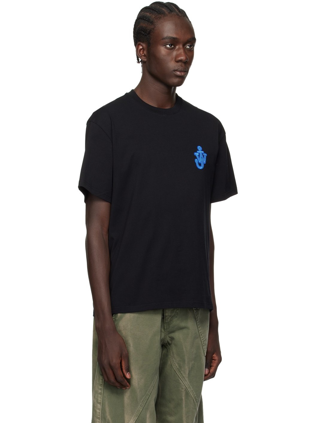 Black Anchor Patch T-Shirt - 2