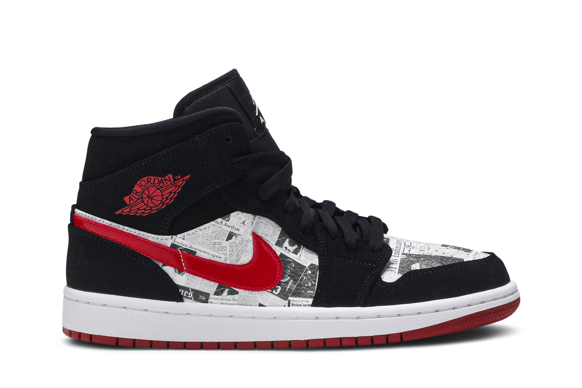 Air Jordan 1 Mid SE 'Newspaper Air Times' - 1