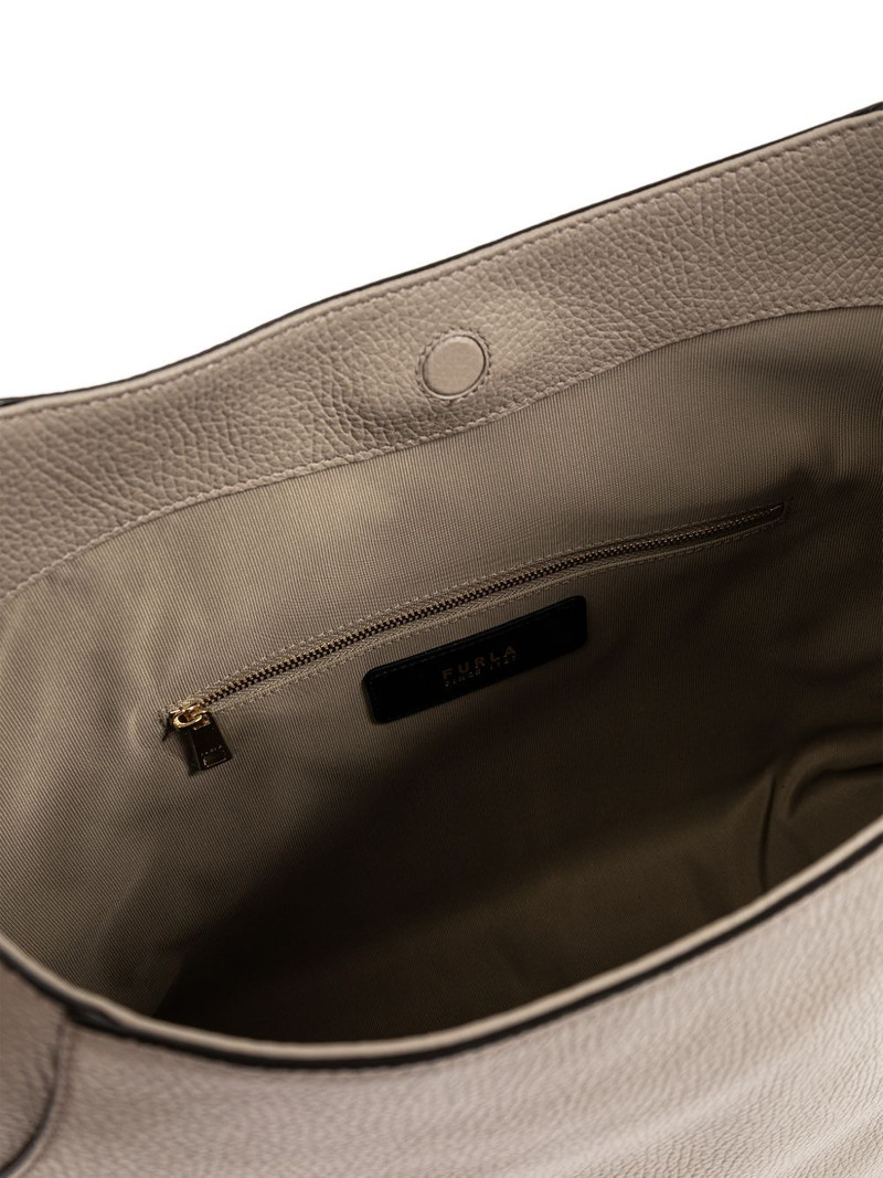 Lara grained-leather shoulder bag 4