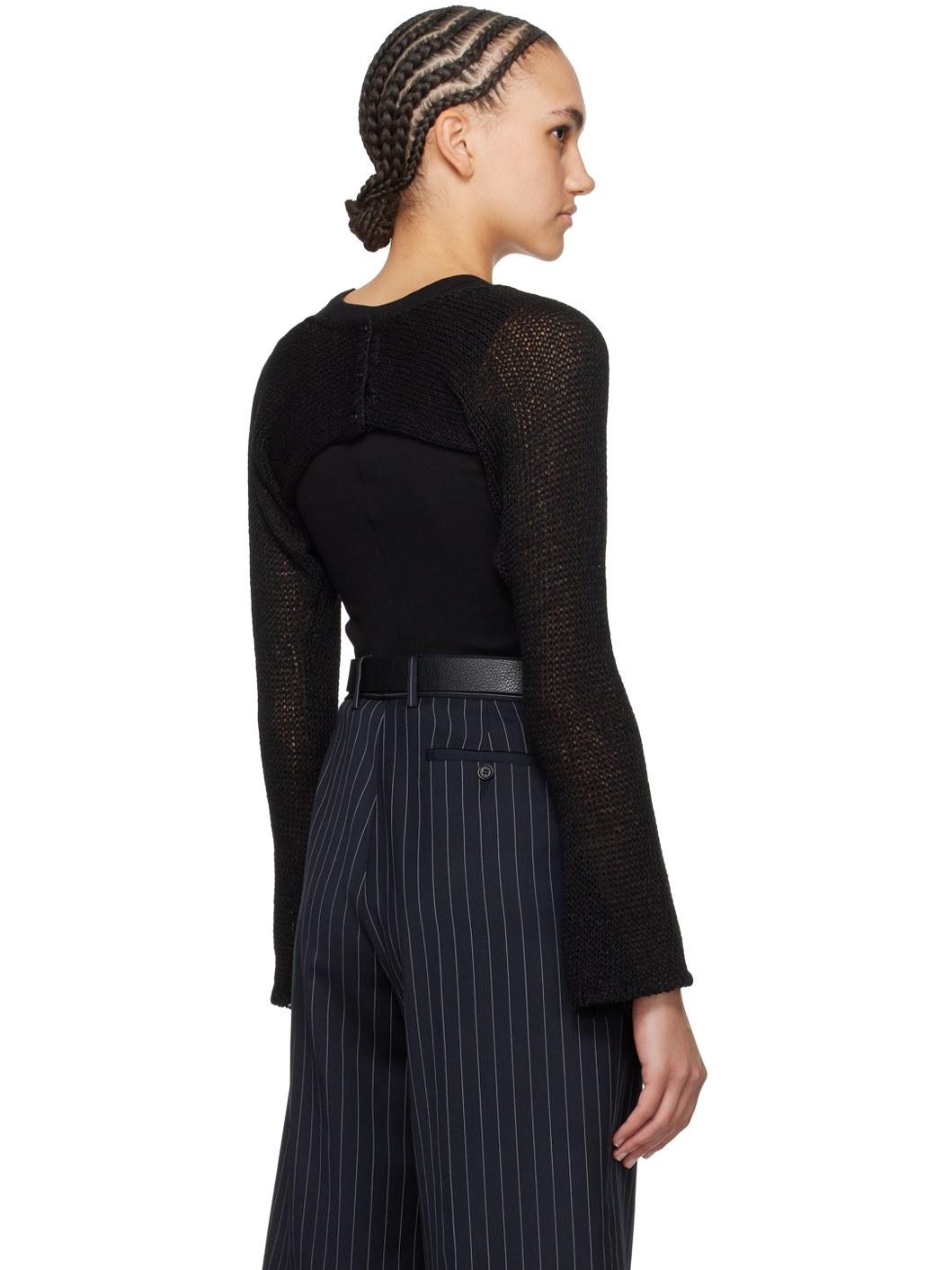 SSENSE Exclusive Black Bolero Cardigan - 3