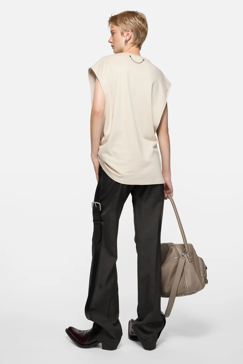 Graphic tank top - Clay beige 3