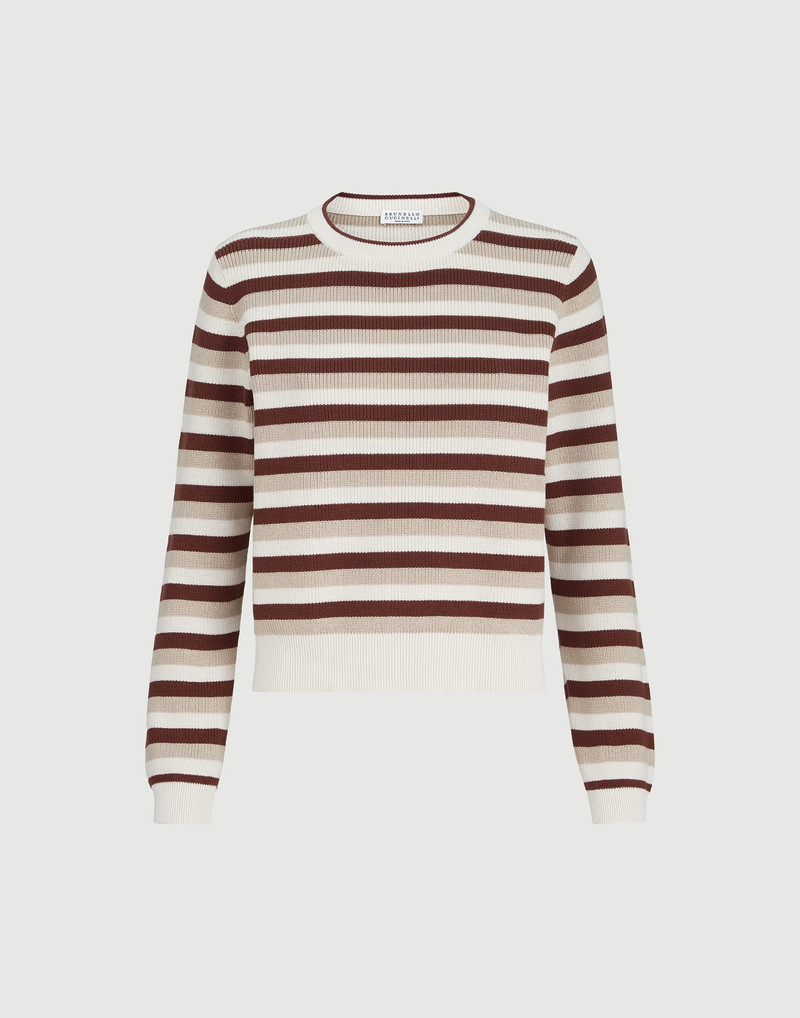 Cotton striped sweater 1
