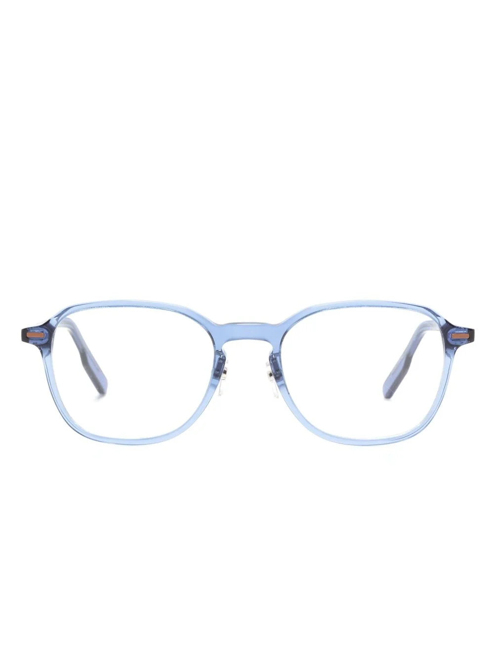 transparent square-frame glasses - 1