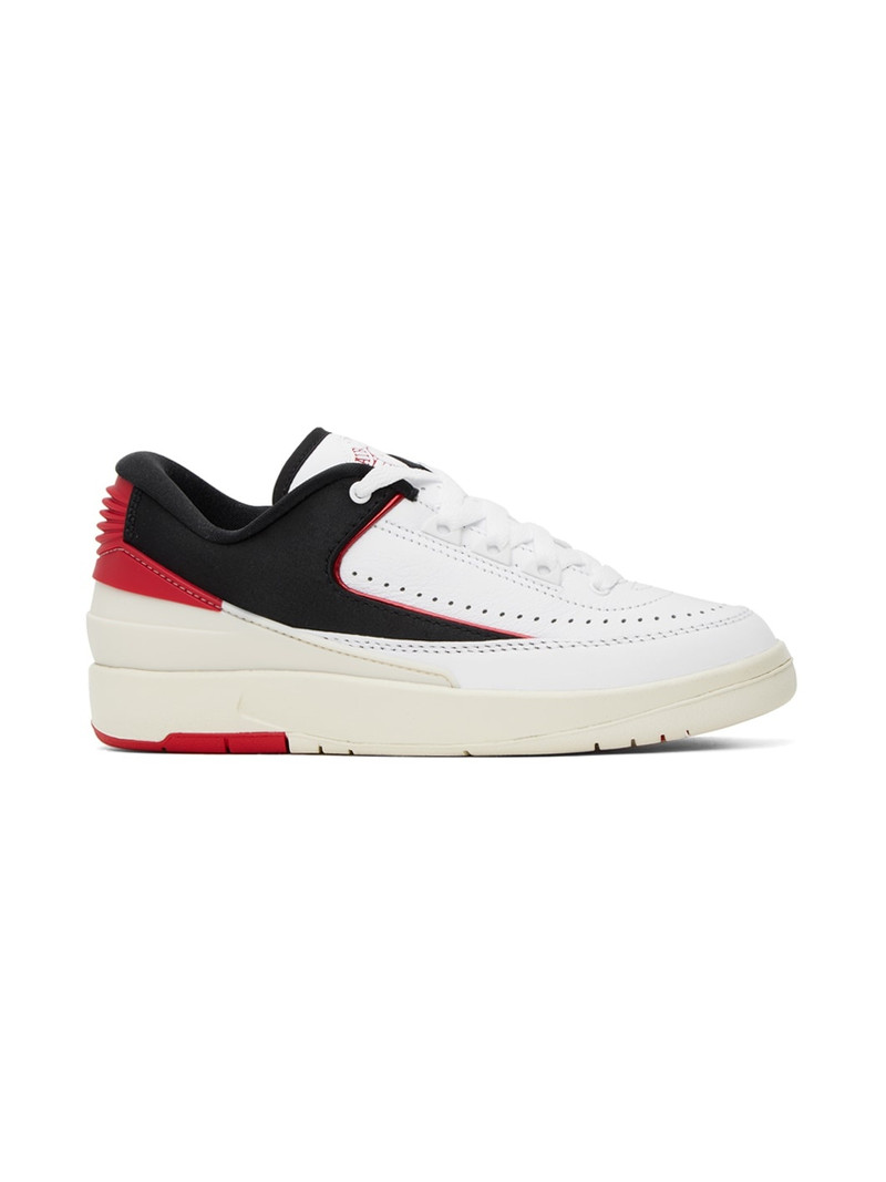 White & Black Air Jordan 2 Retro Low Sneakers - 1