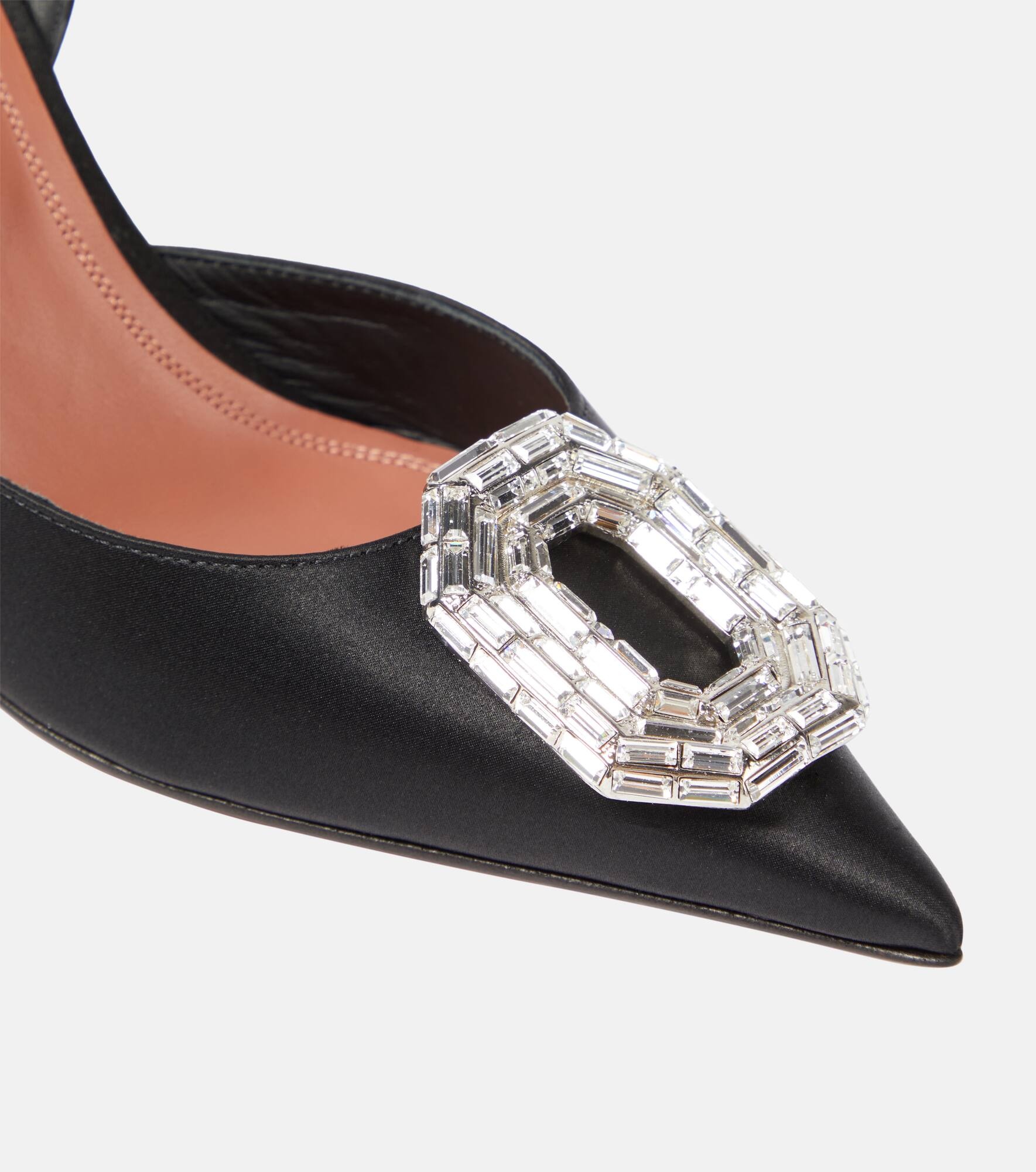 Camelia 90 satin slingback pumps - 6