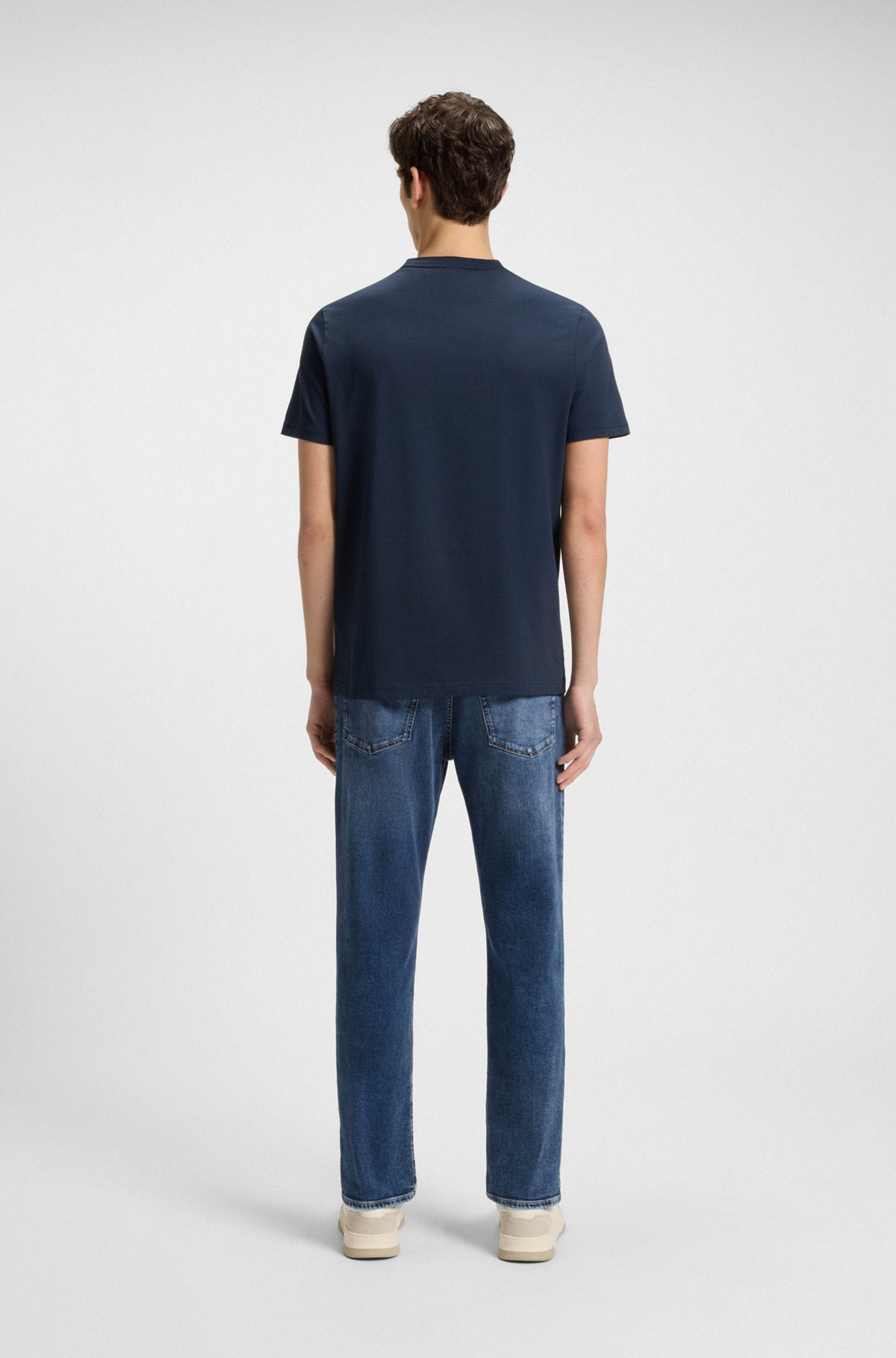 MAINE REGULAR-FIT JEANS IN BLUE SUPER-STRETCH DENIM - 4