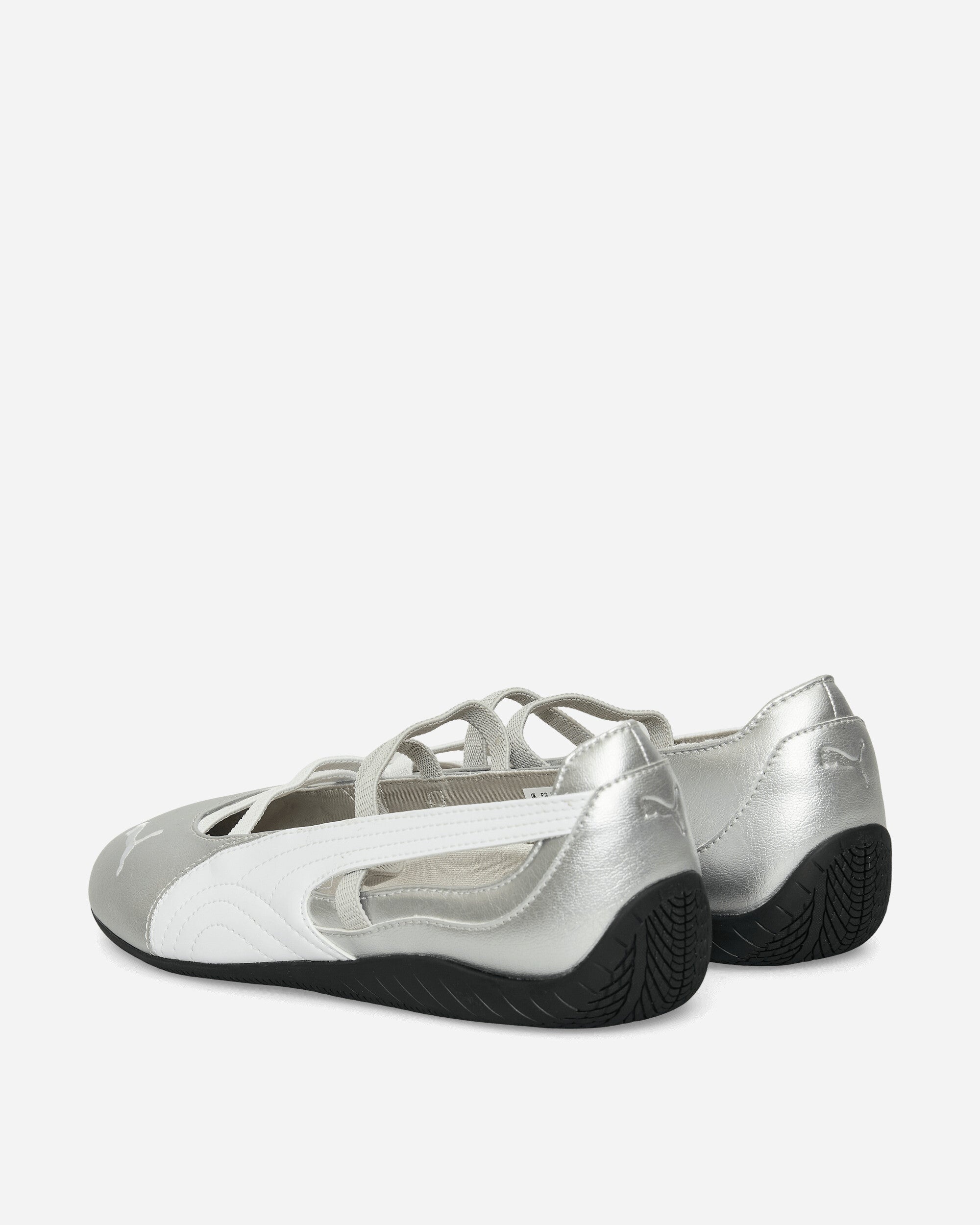 Women's Speedcat Ballet Metallic Shoes Silver / White - 5