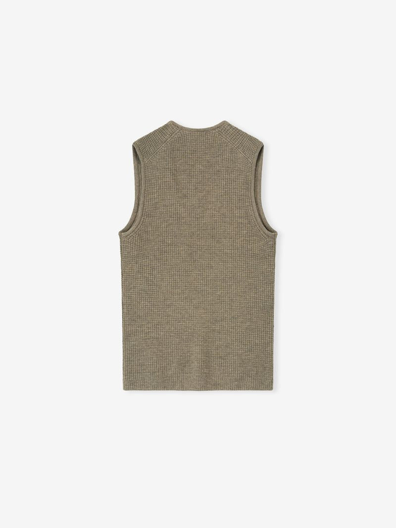 Womens Waffle Tank 4