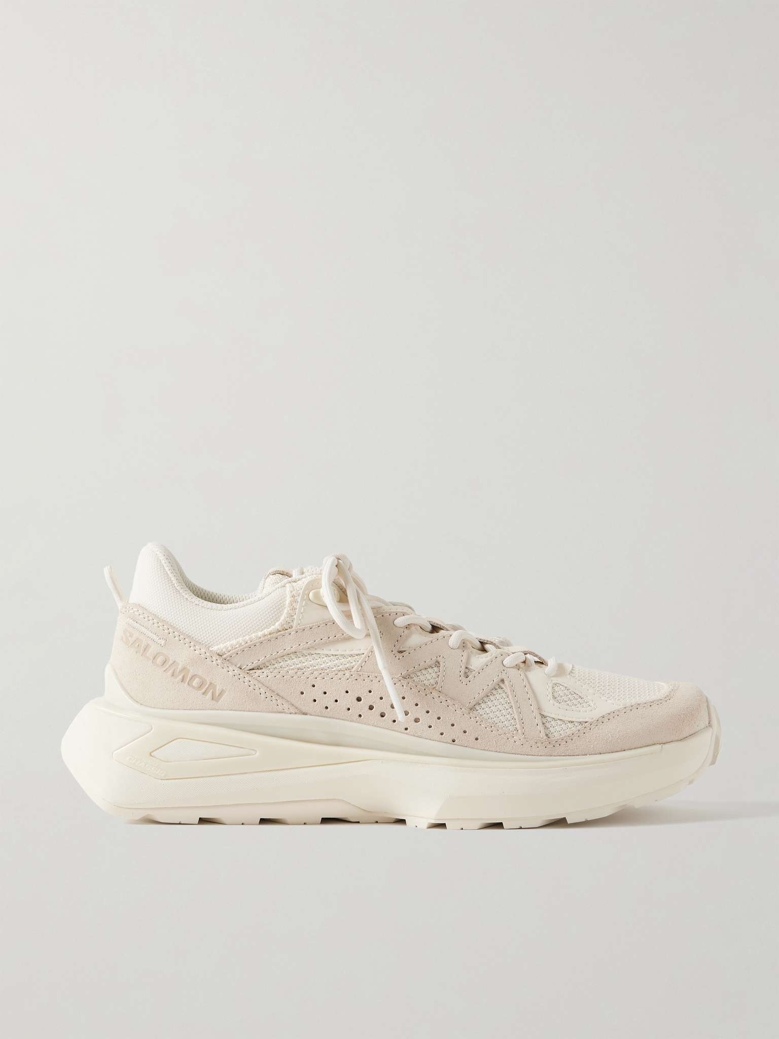 Odyssey ELMT Suede-Trimmed Mesh Sneakers - 1