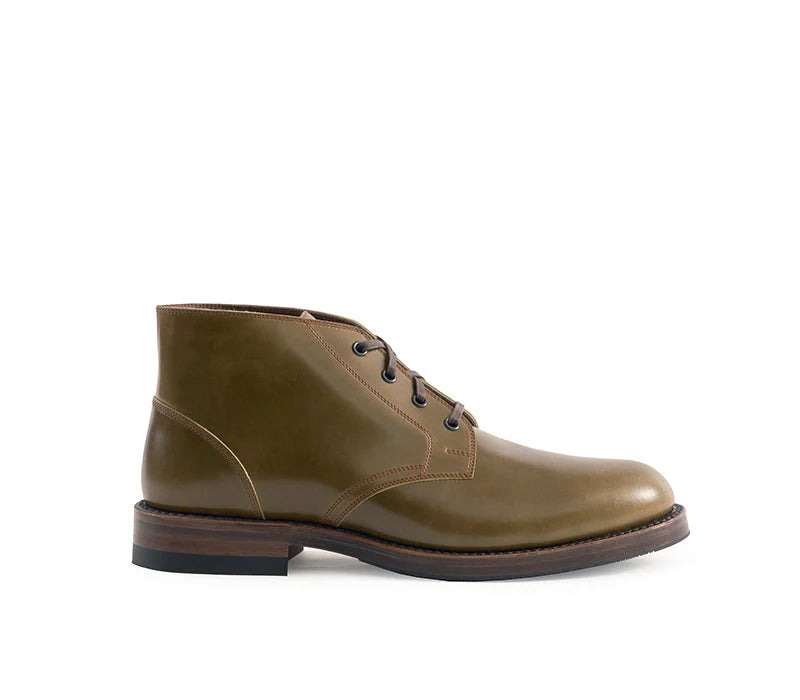 LK-022 Steadfast Chukka Shinki Hikaku Shell Cordovan Olive - 4