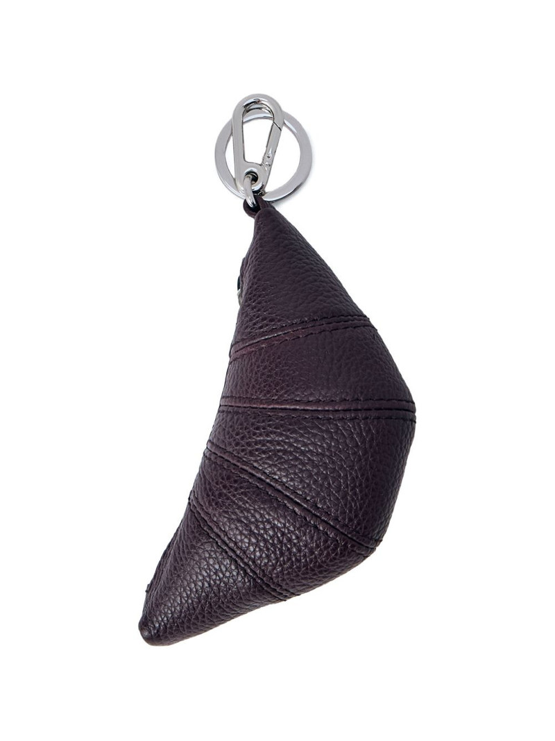Lemaire Croissant pebbled leather key holder outlook