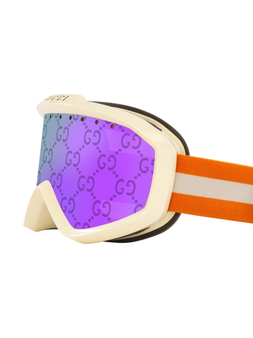 monogram-print ski goggles - 3