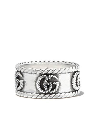 GUCCI GG Marmont braided-detail ring outlook