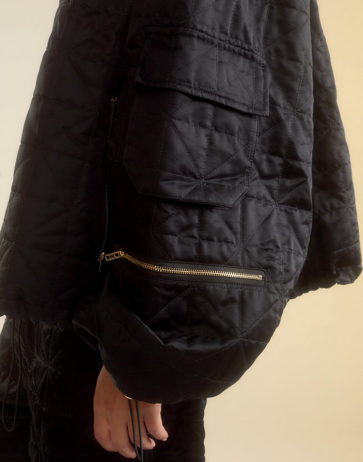 Downtown Quilted Bomber Jacket - 5