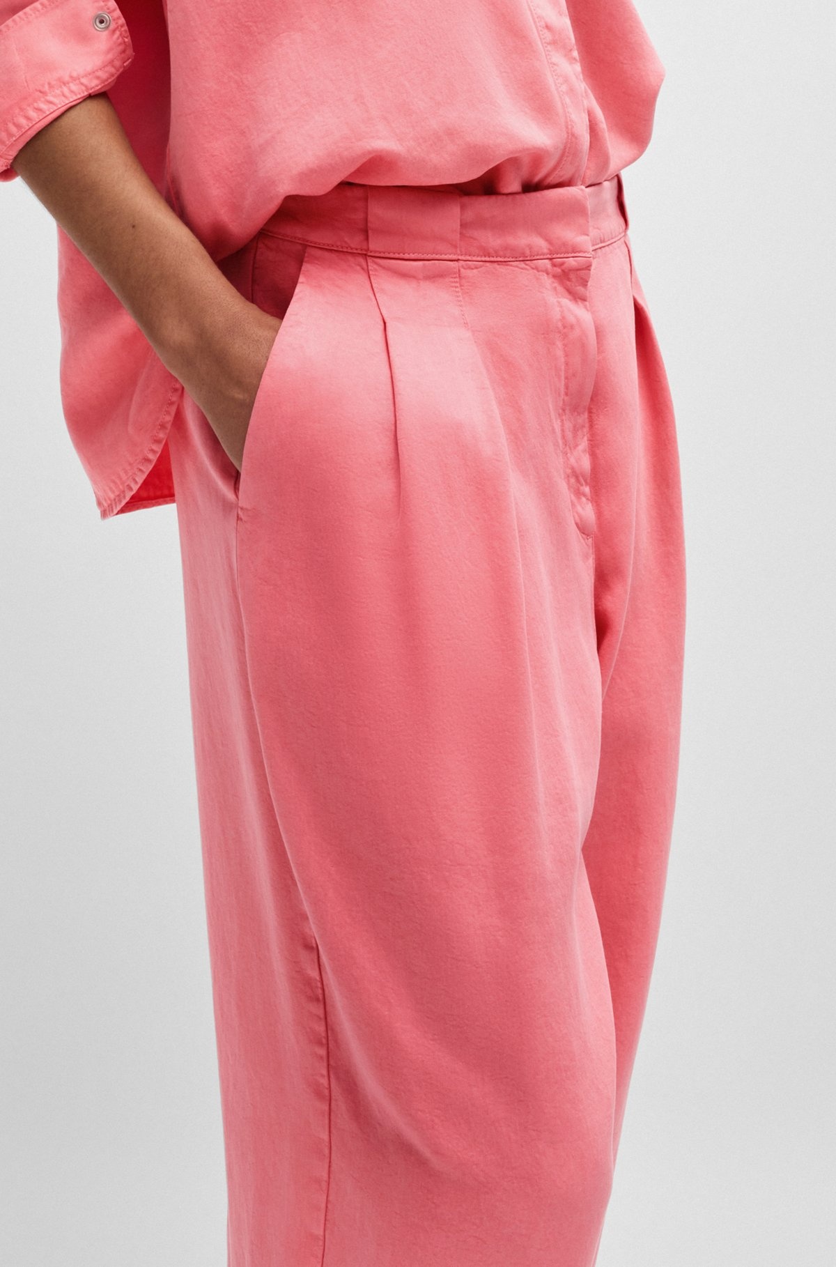REGULAR-FIT TROUSERS WITH TAPERED LEG - 5