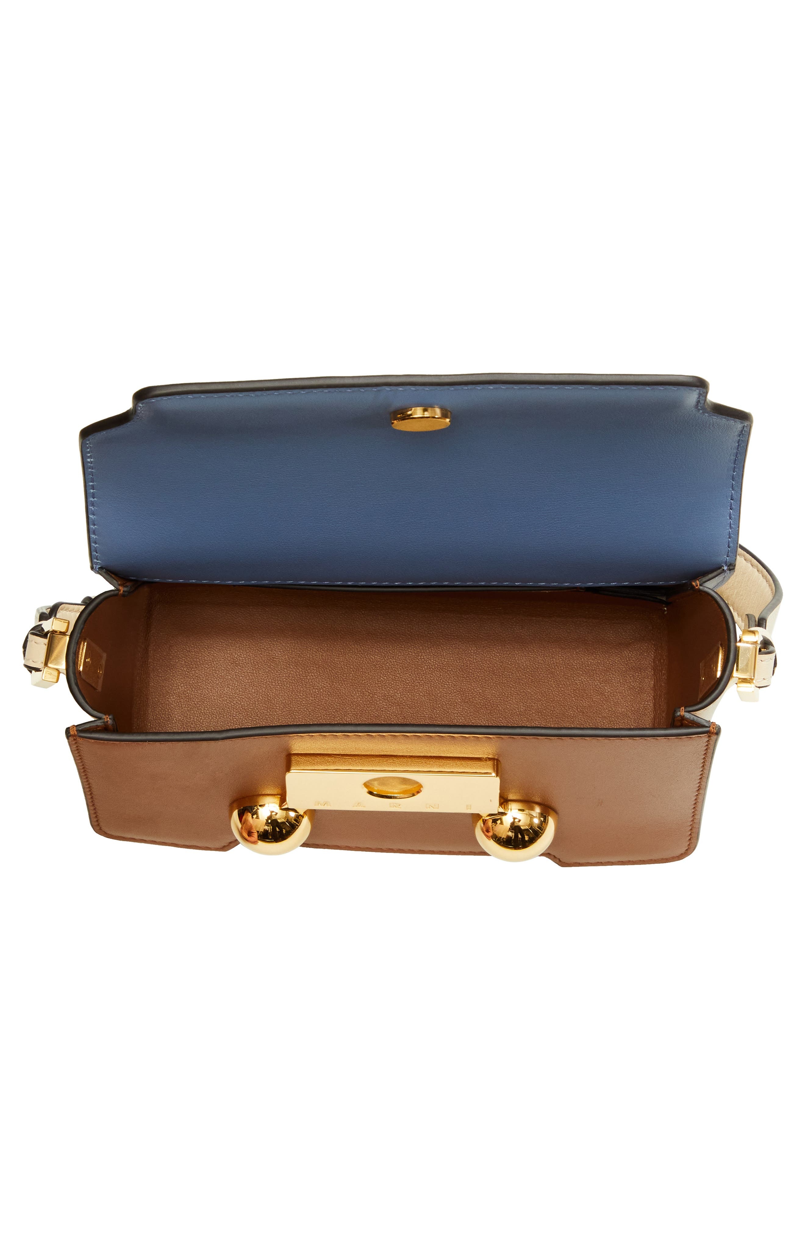 Marni Medium Trunkaroo Colorblock Leather Shoulder Bag in Cinnamon at Nordstrom - 4