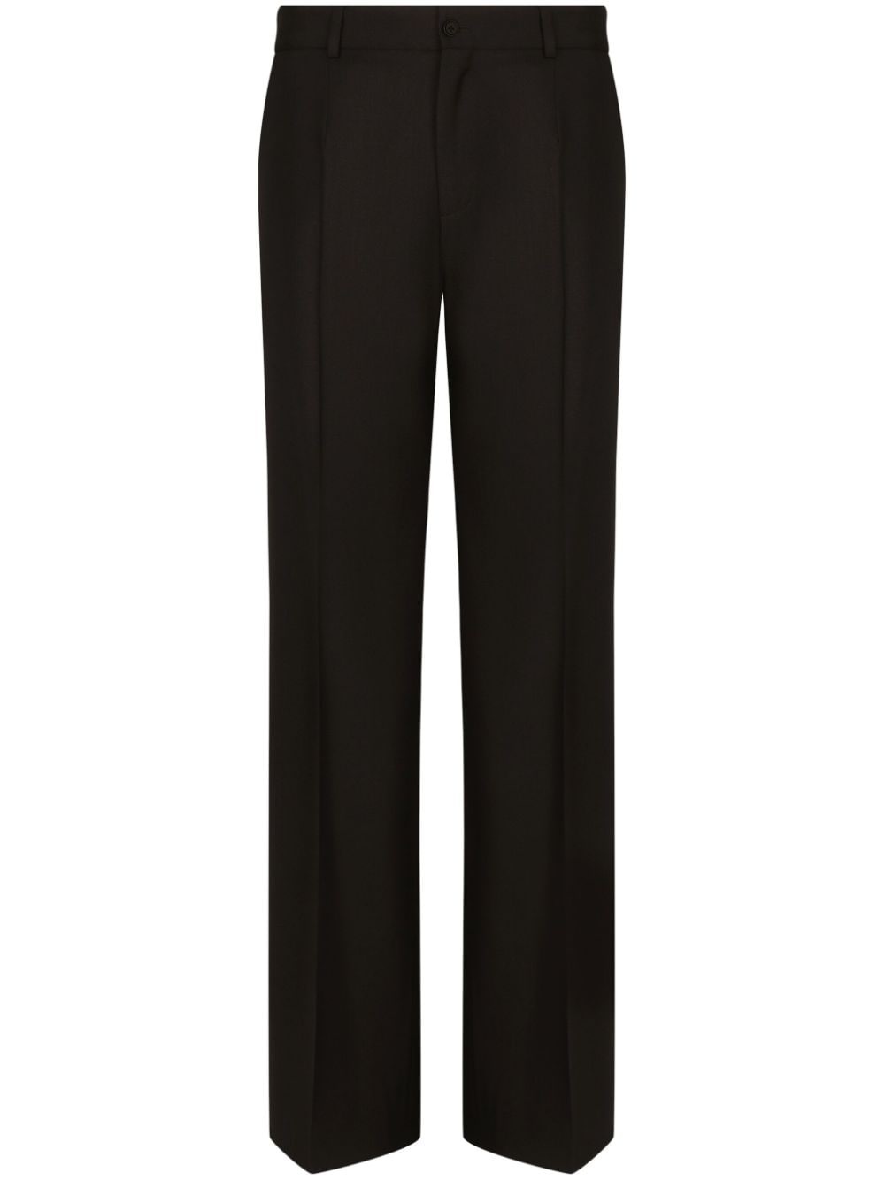 stretch-wool straight-leg trousers - 1