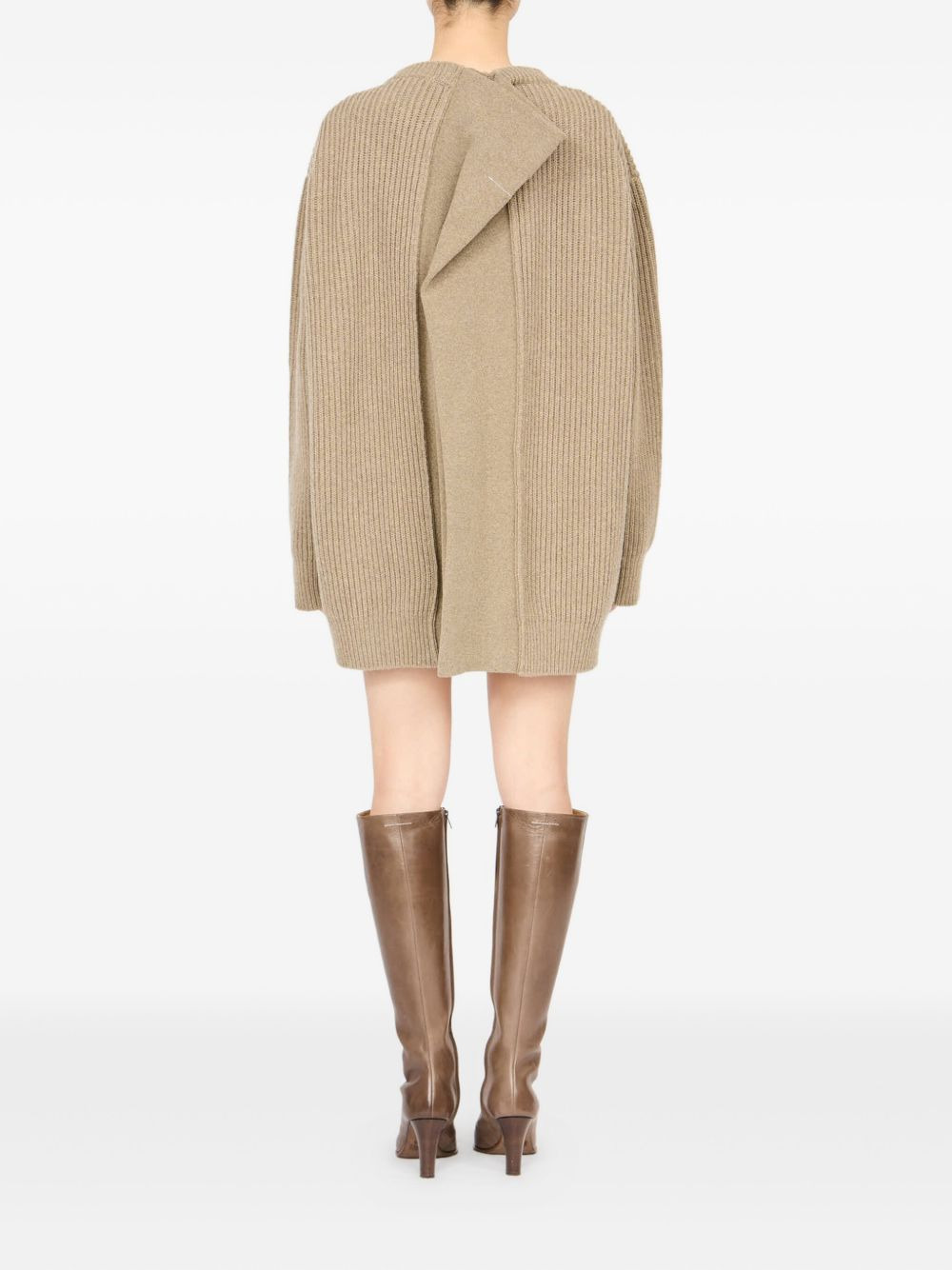 ribbed crewneck mini dress - 4