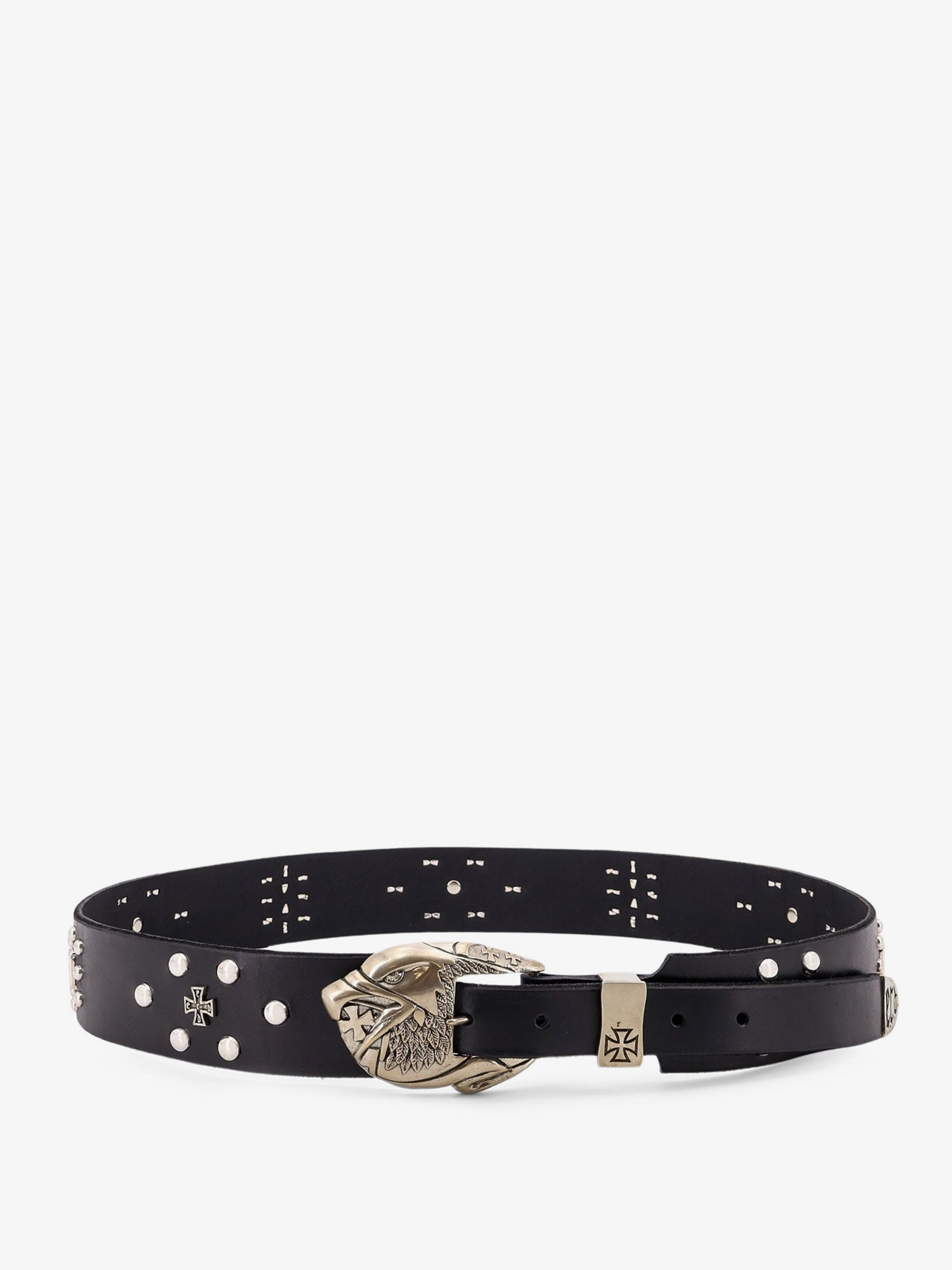 Enfants Riches Deprimes Eagle Petit Iron Leather Belt - 1