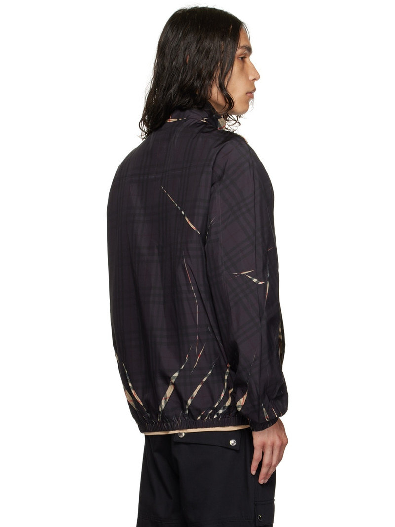 Black Sliced Check Jacket 3