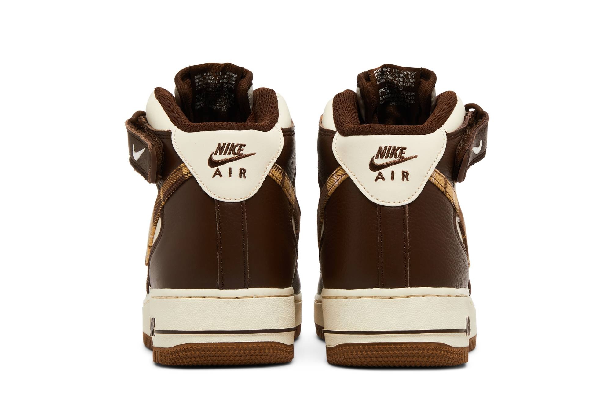 Air Force 1 Mid 'Brown Plaid' - 6