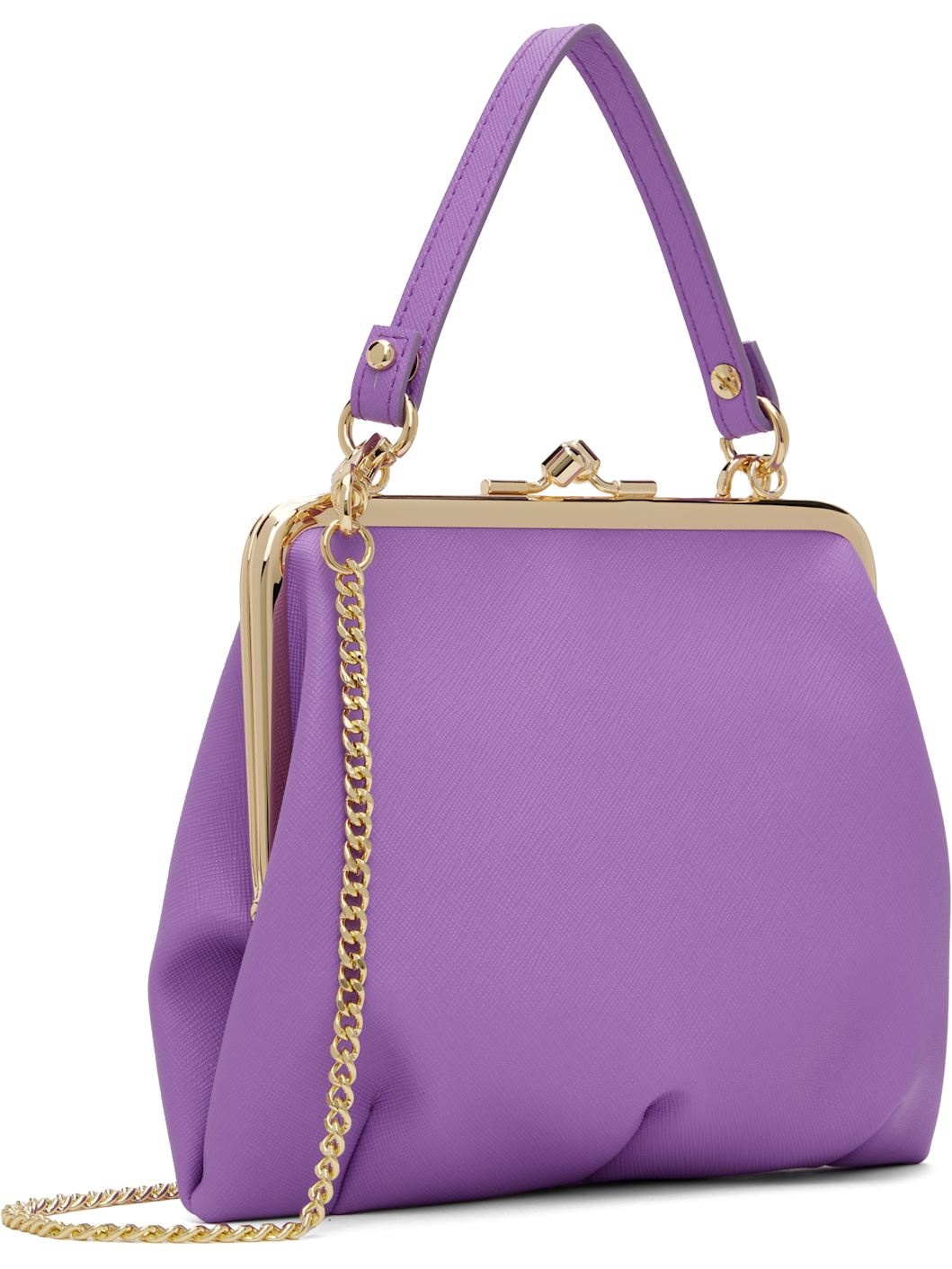 Purple Granny Frame Bag - 3