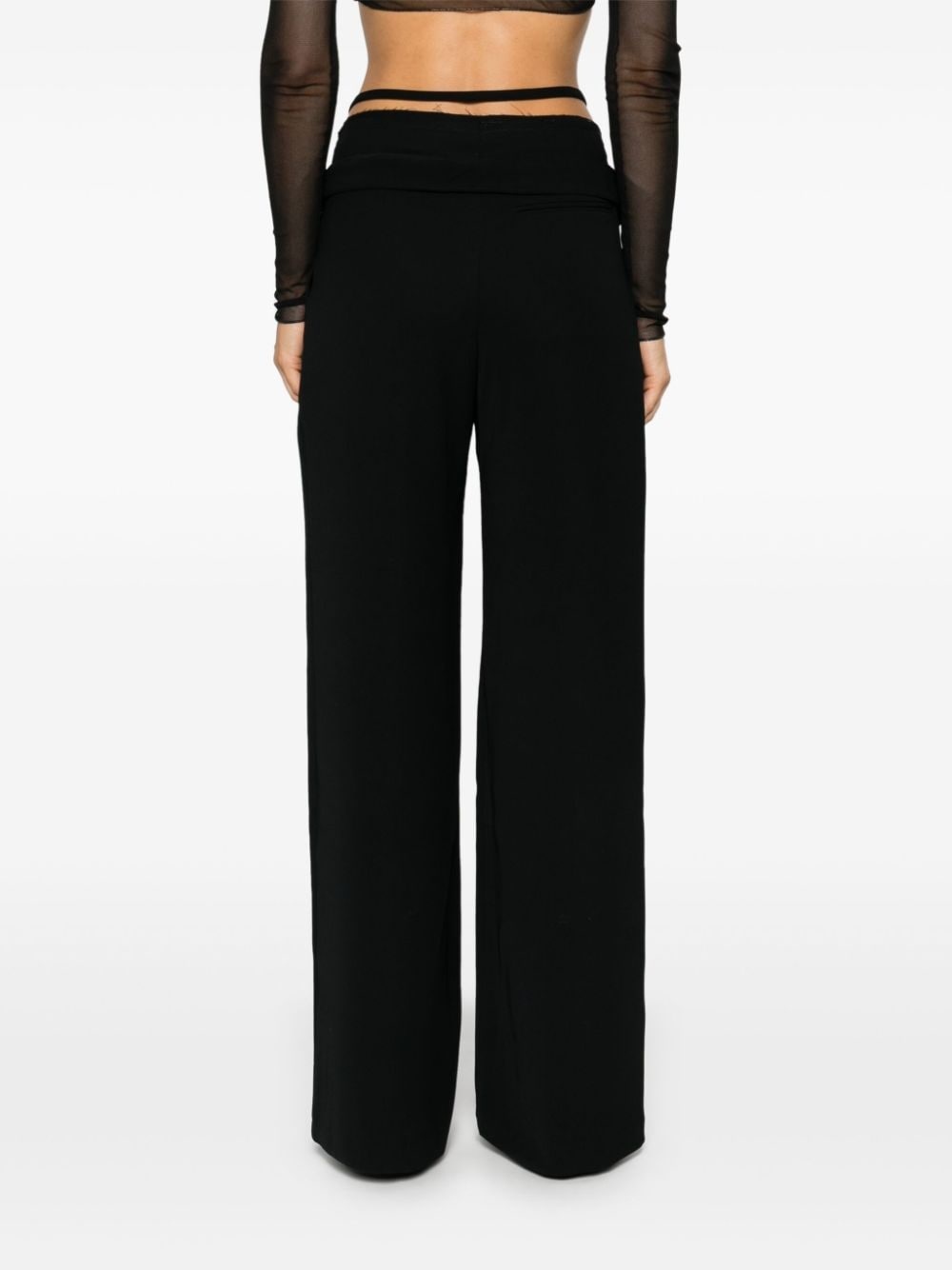 asymmetric-waist trousers - 4