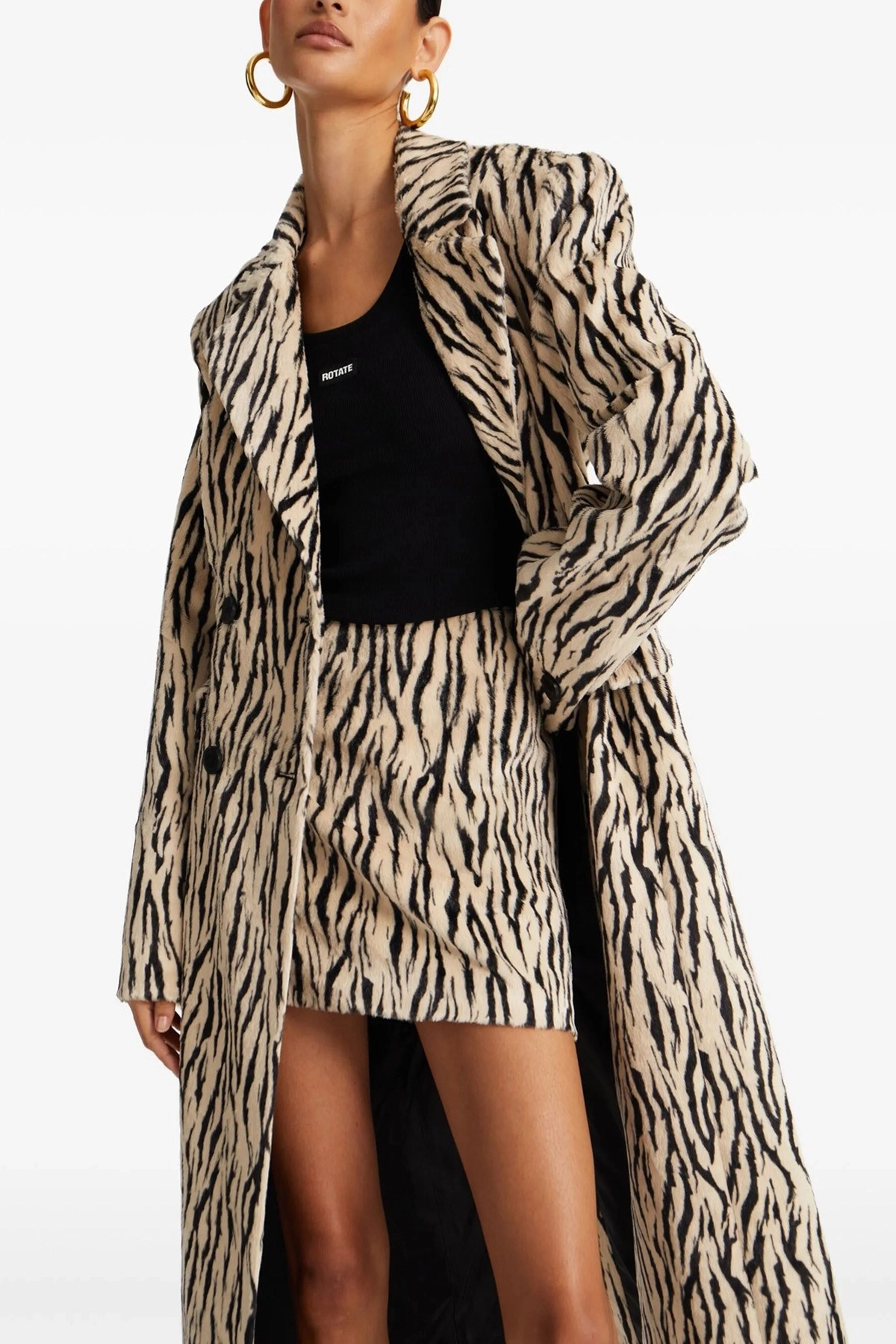 'Printed Faux Fur' skirt - 2