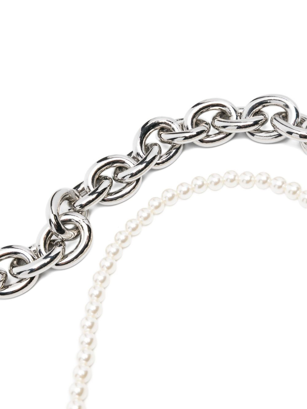 pearl-embellished bag strap - 2