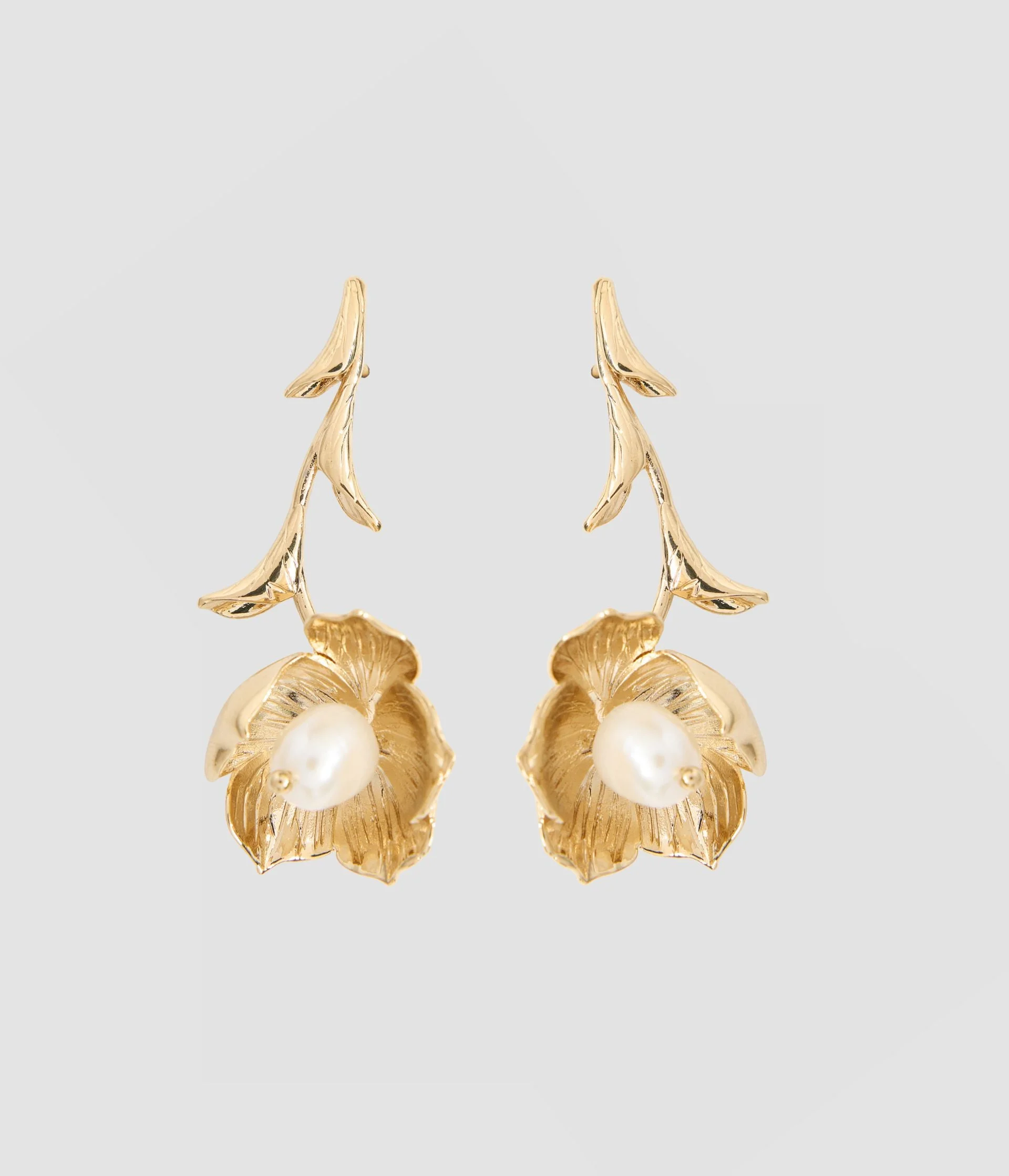 FLORAL PEARL EARRING - 1