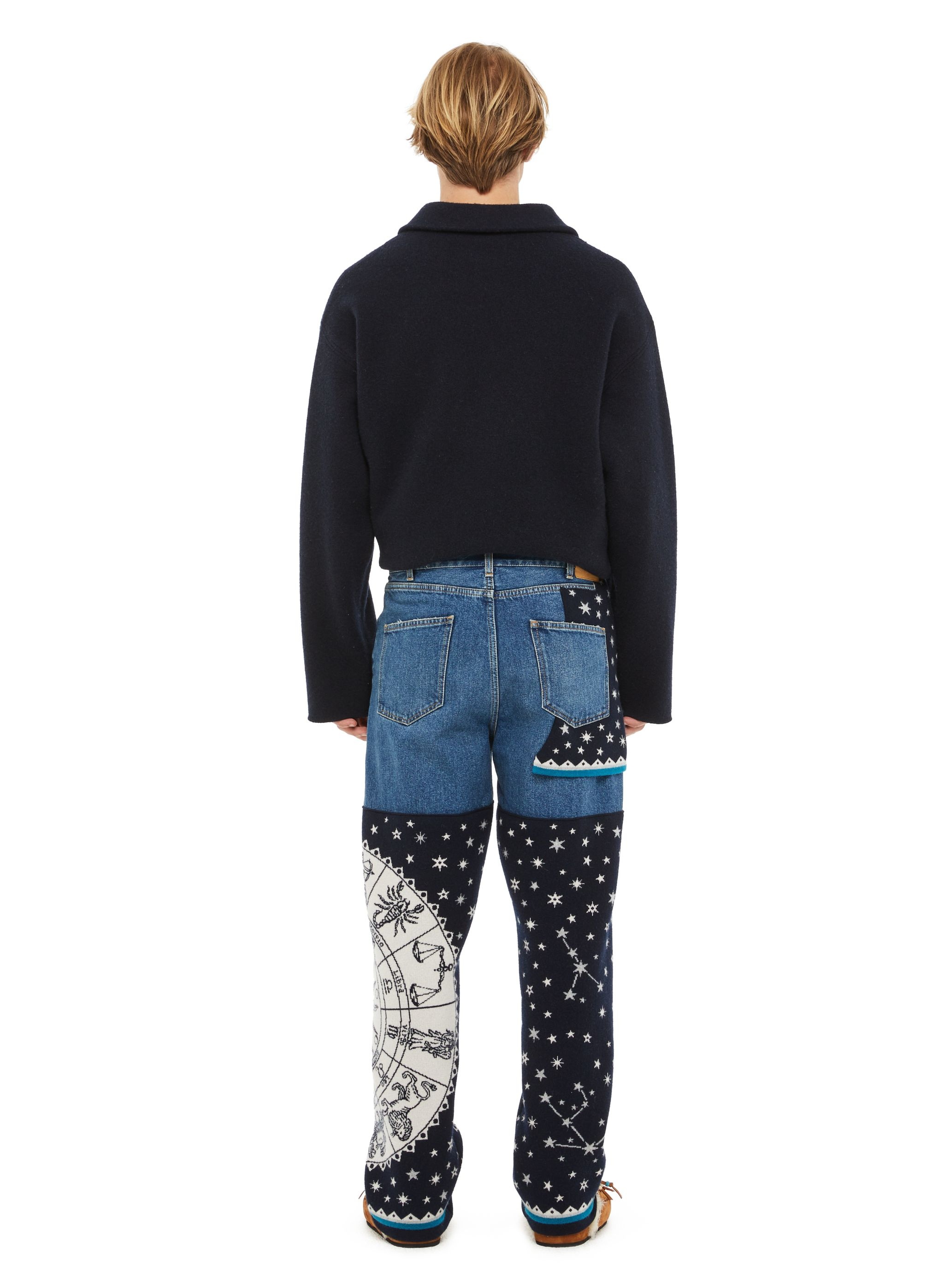 Astrology Wheel Denim Pants - 6
