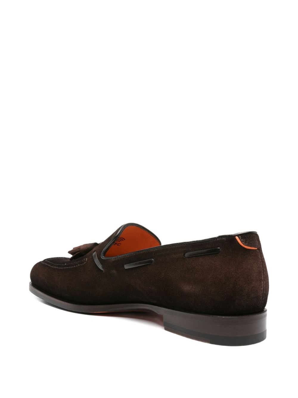tassel-detail suede boat shoes - 3