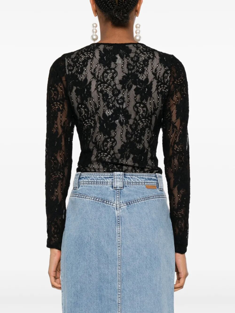 Stretch Lace Bodysuit - 5