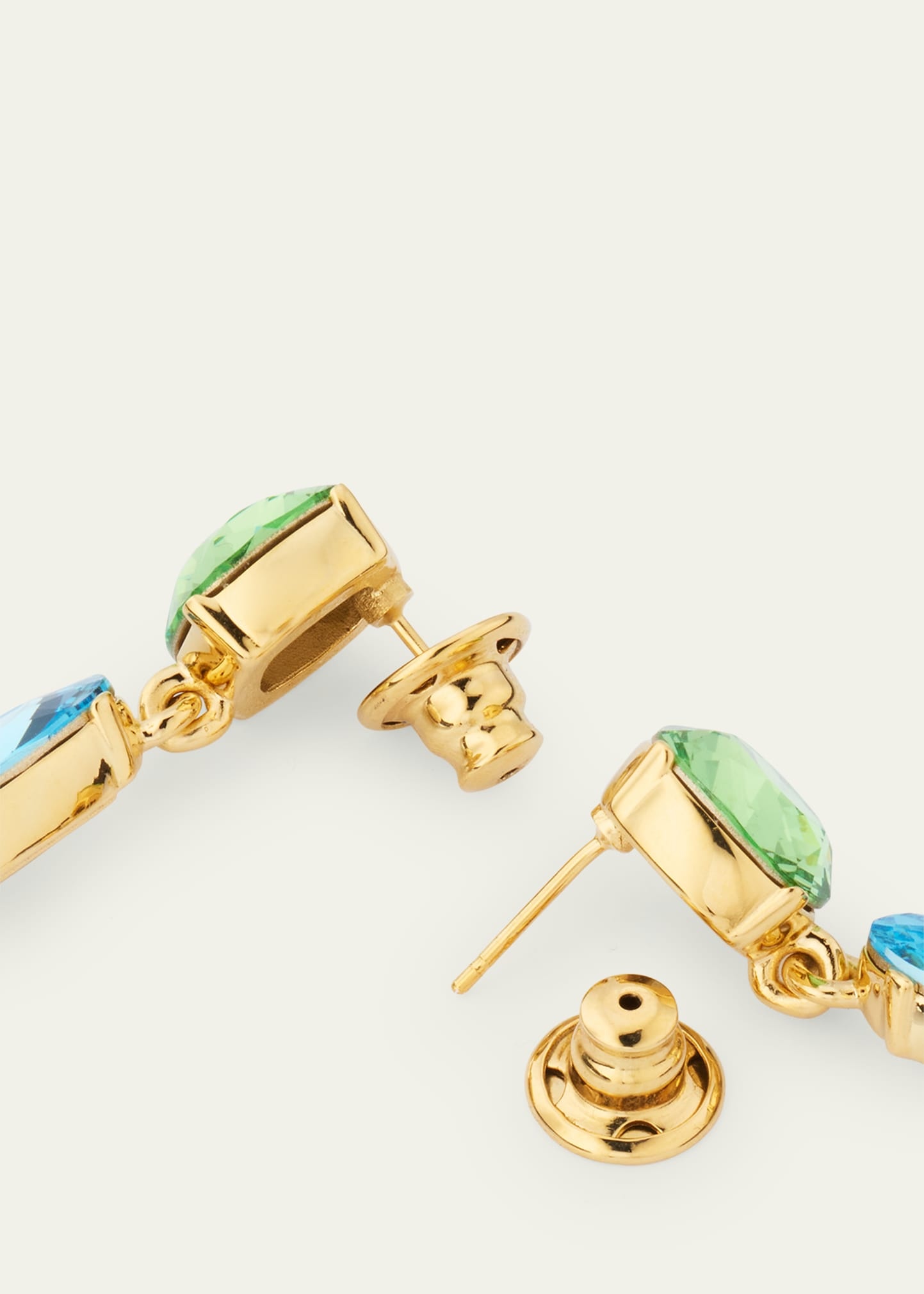 Crystal Two-Drop Earrings - 4