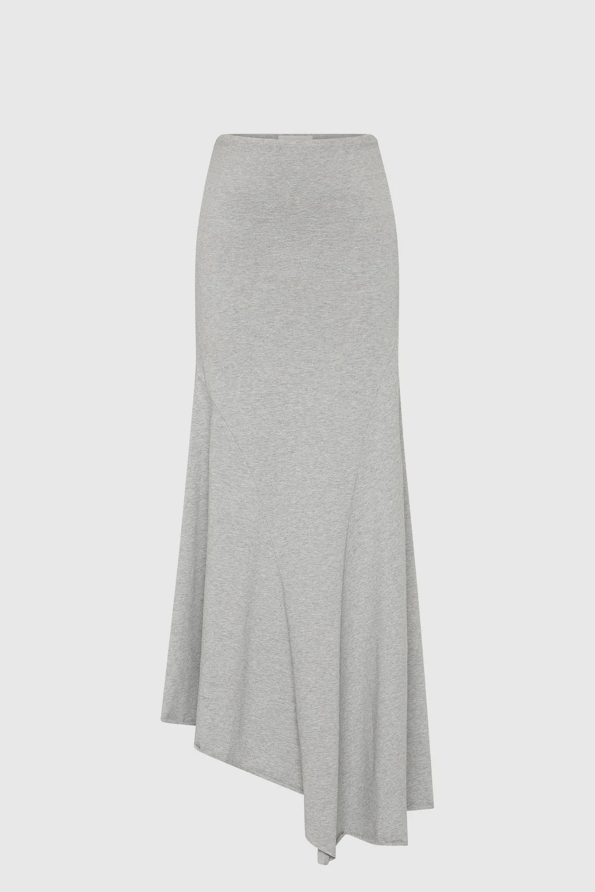 Strapless Cotton Jersey Dress - Light Grey Marle - 1