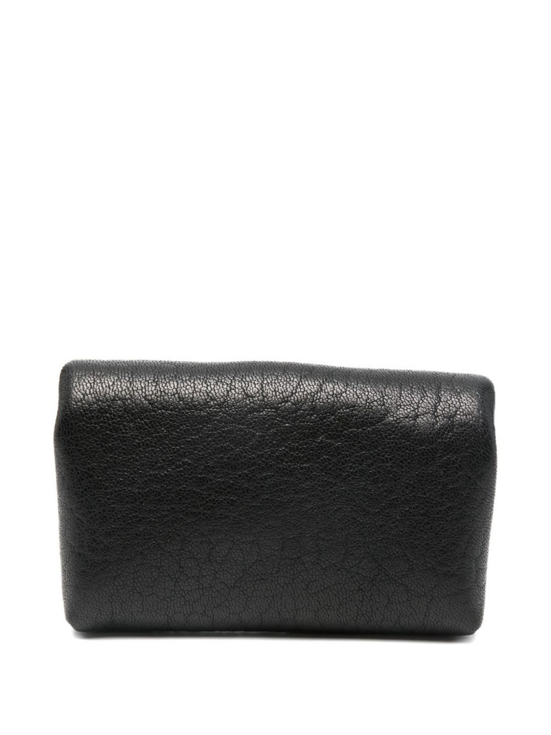 SAINT LAURENT Cassandre logo plaque cardholder outlook