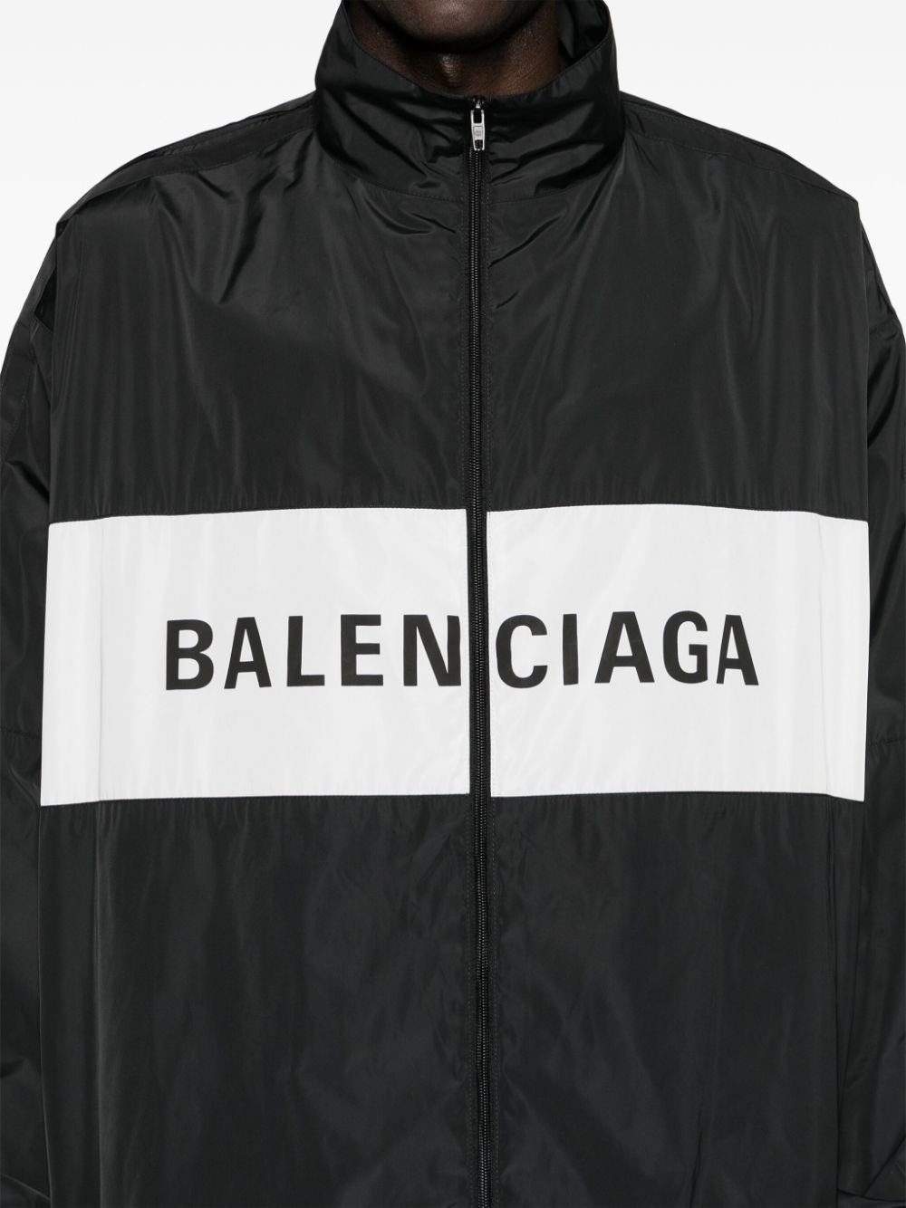 logo-print zip-up windbreaker - 6