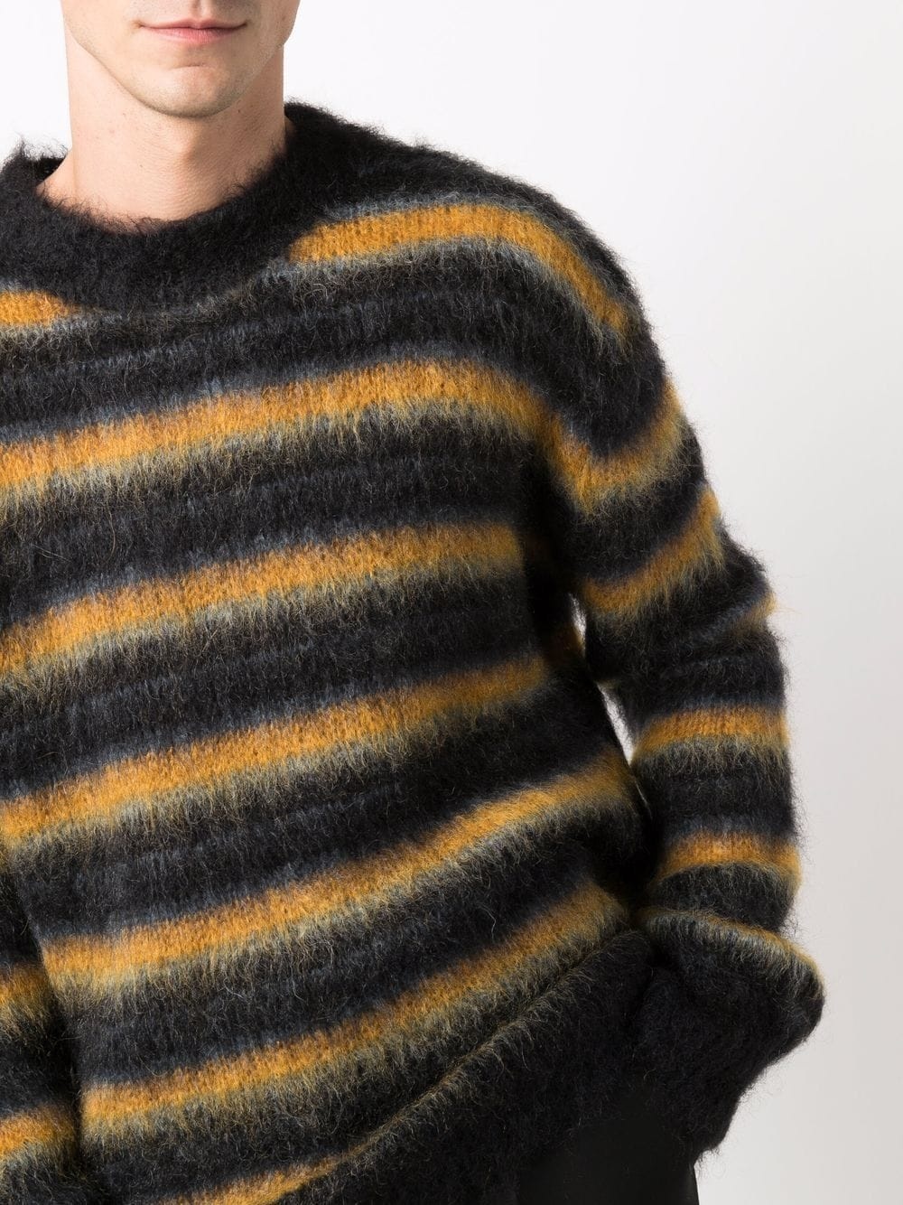 striped knitted jumper - 5