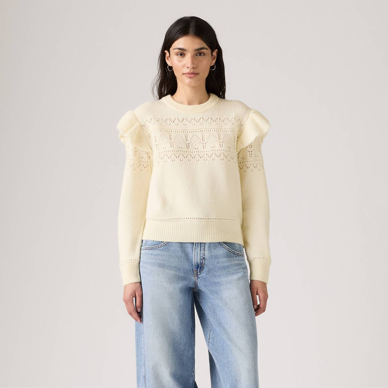 SHANE FLUTTER SLEEVE SWEATER - 2