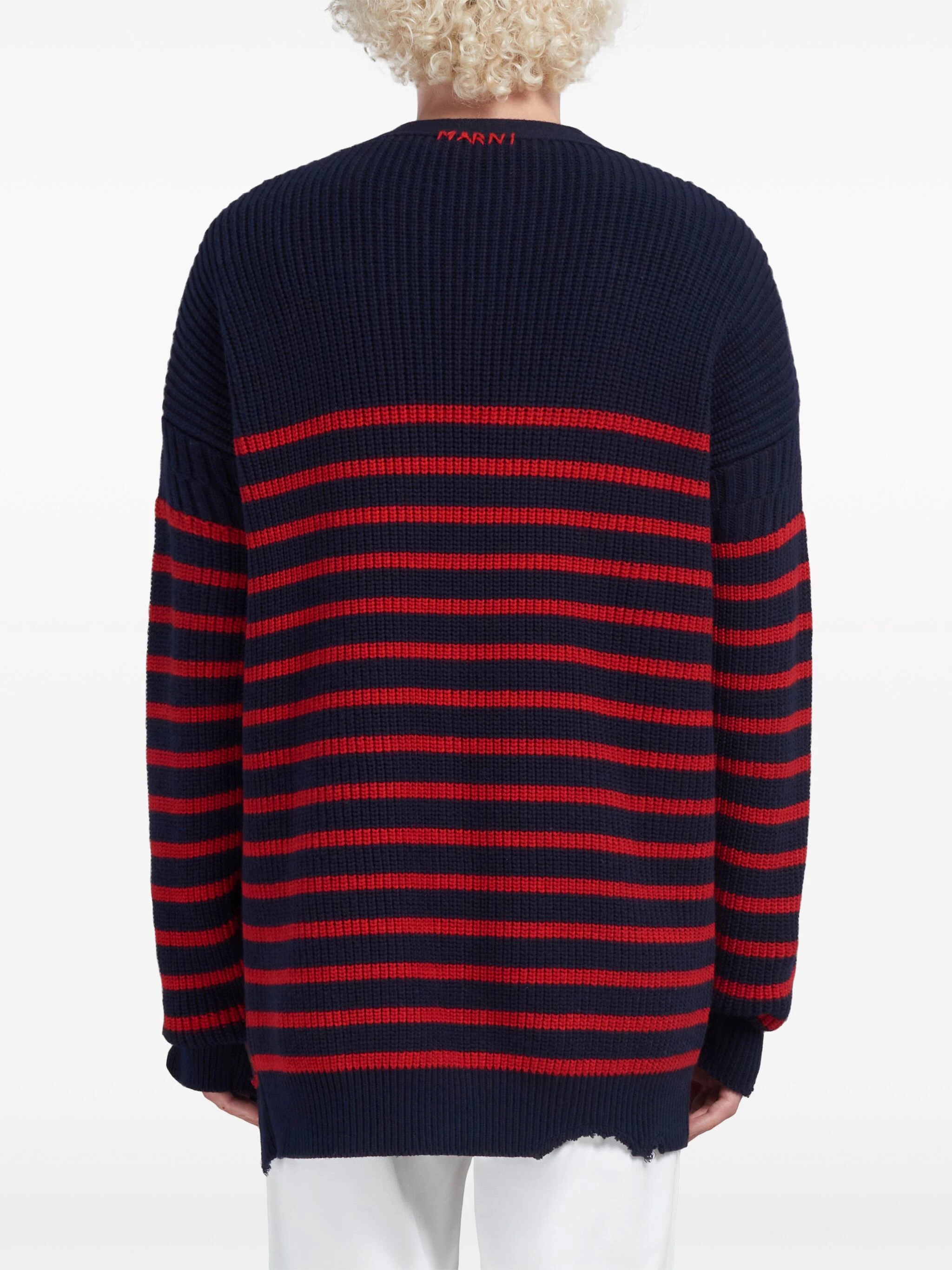 MARNI Men Striped Cardigan - 2