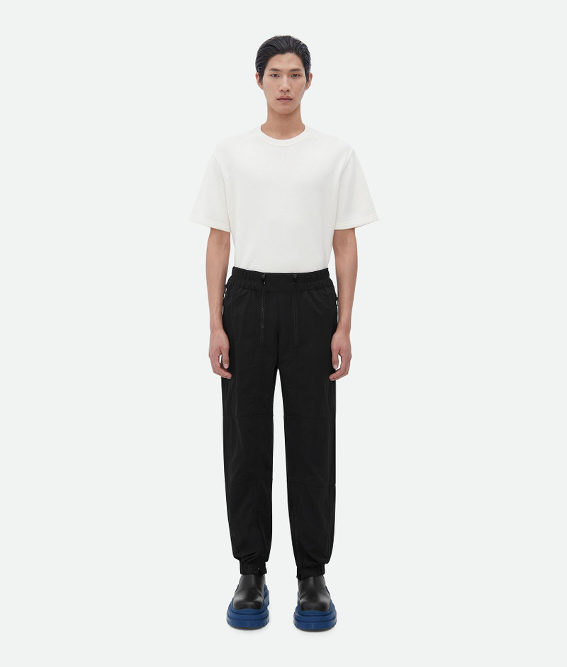 zipped nylon pants - 1