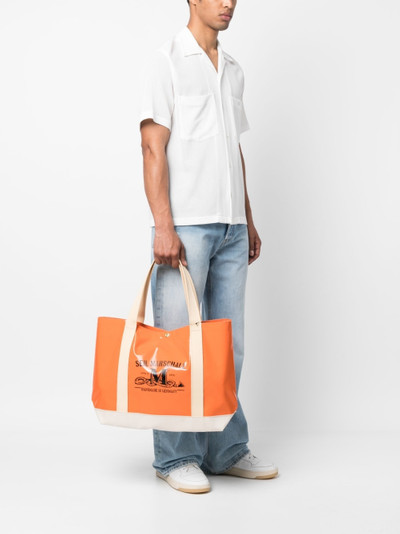 Junya Watanabe MAN graphic-print tote bag outlook
