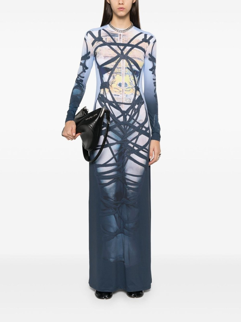 Y/Project trompe l'oeil-print maxi dress outlook
