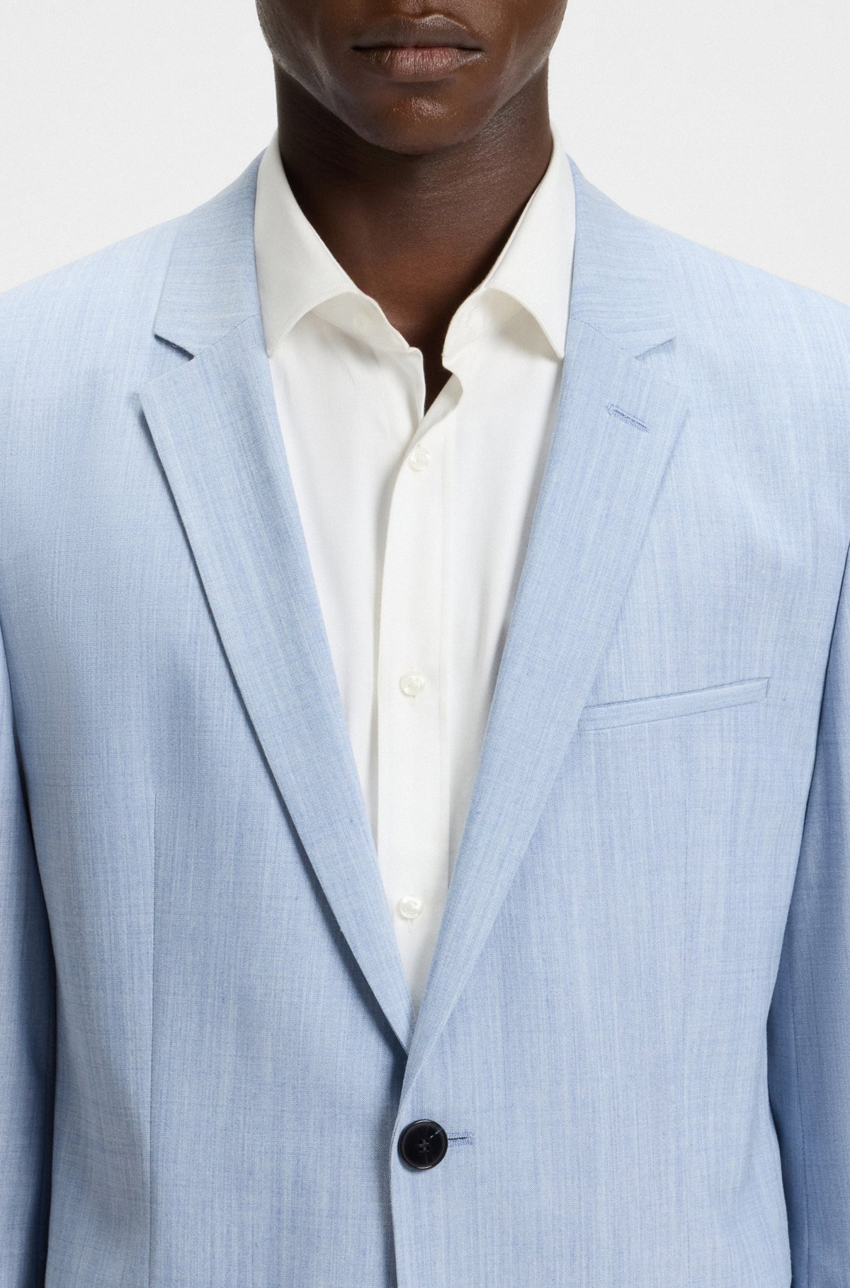 EXTRA-SLIM-FIT BLAZER IN A MELANGE WOOL BLEND - 5