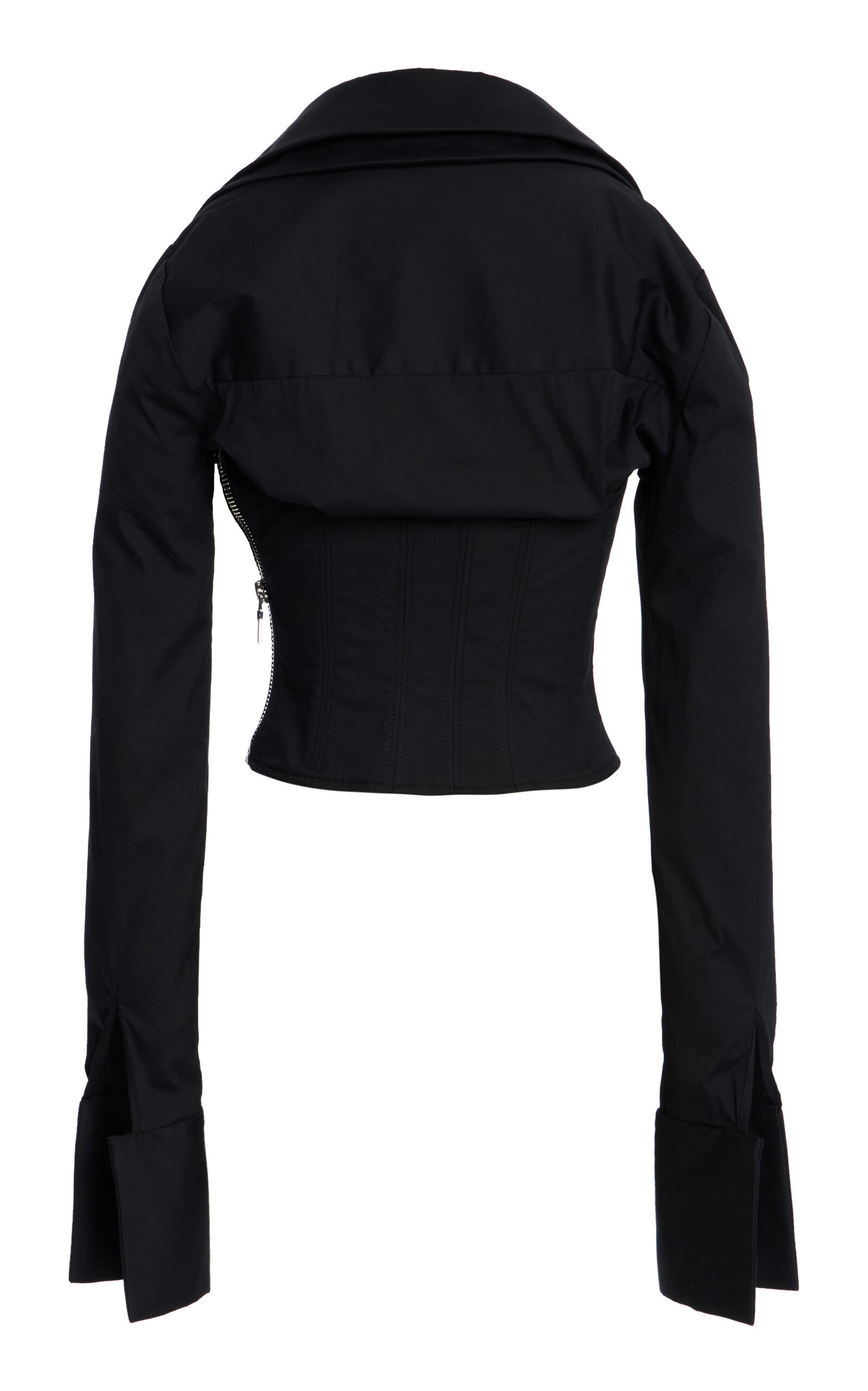 Corseted Cotton Top black - 3