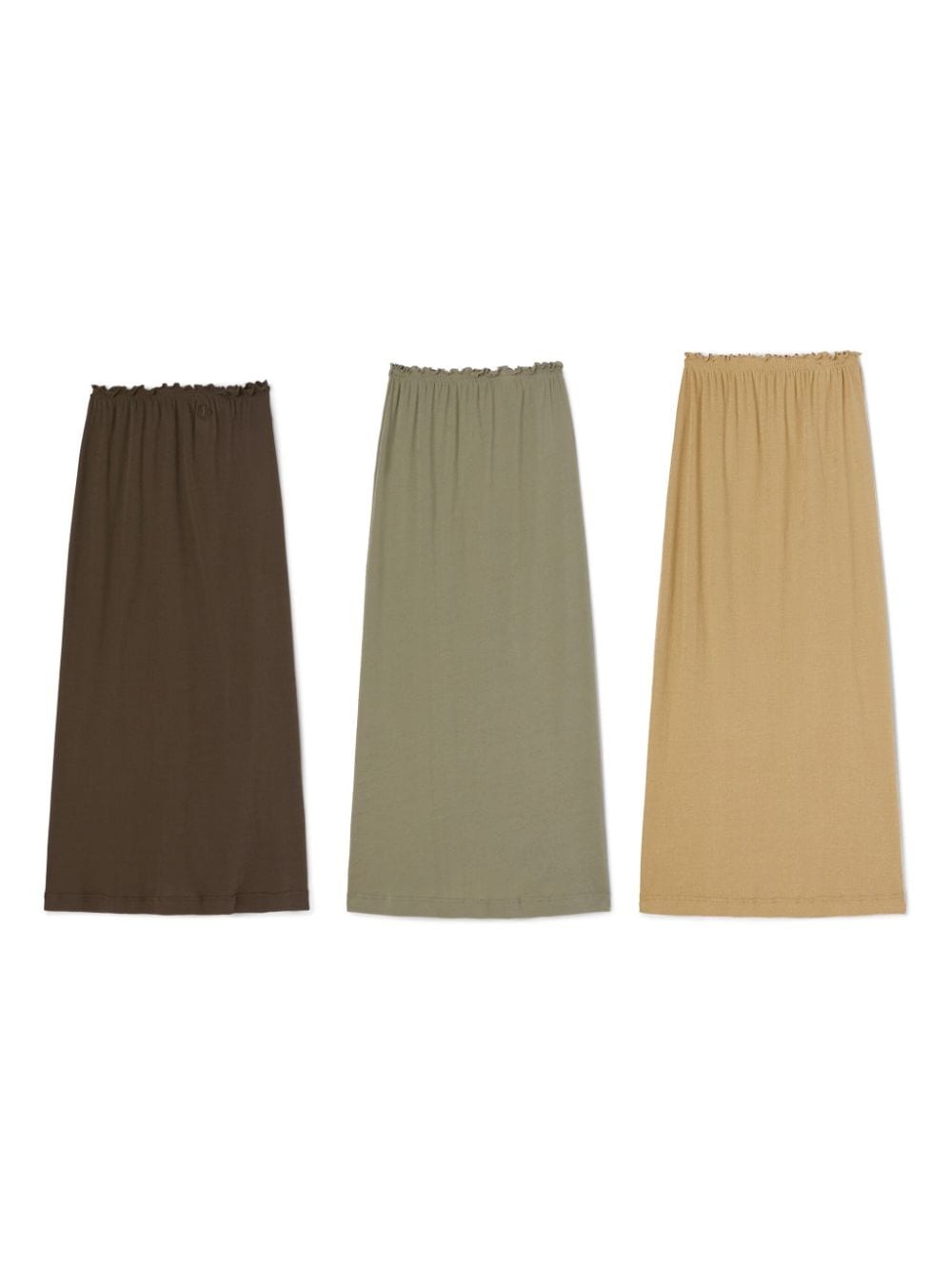 layered cotton midi skirt - 6