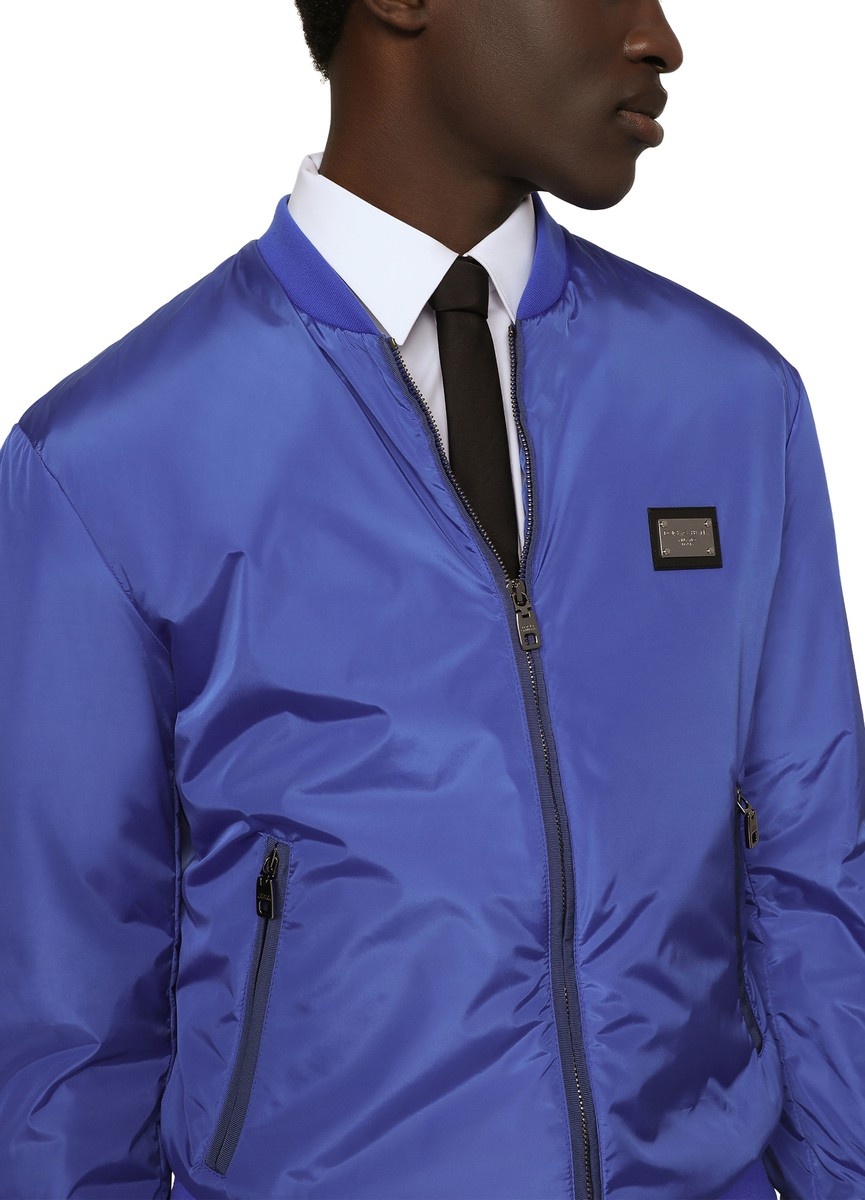 Nylon jacket with branded tag - 4