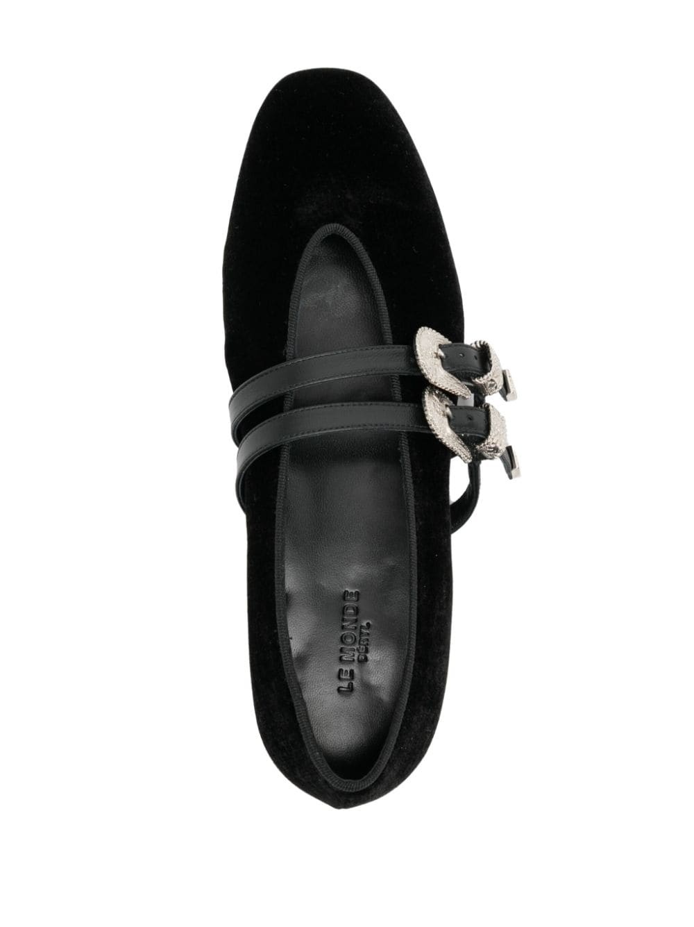 Claudia belted velvet slippers - 4