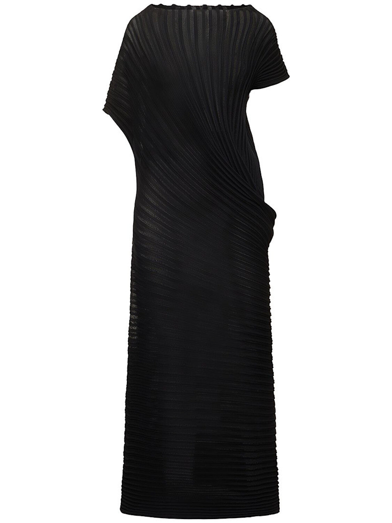 Pleated long dress 1